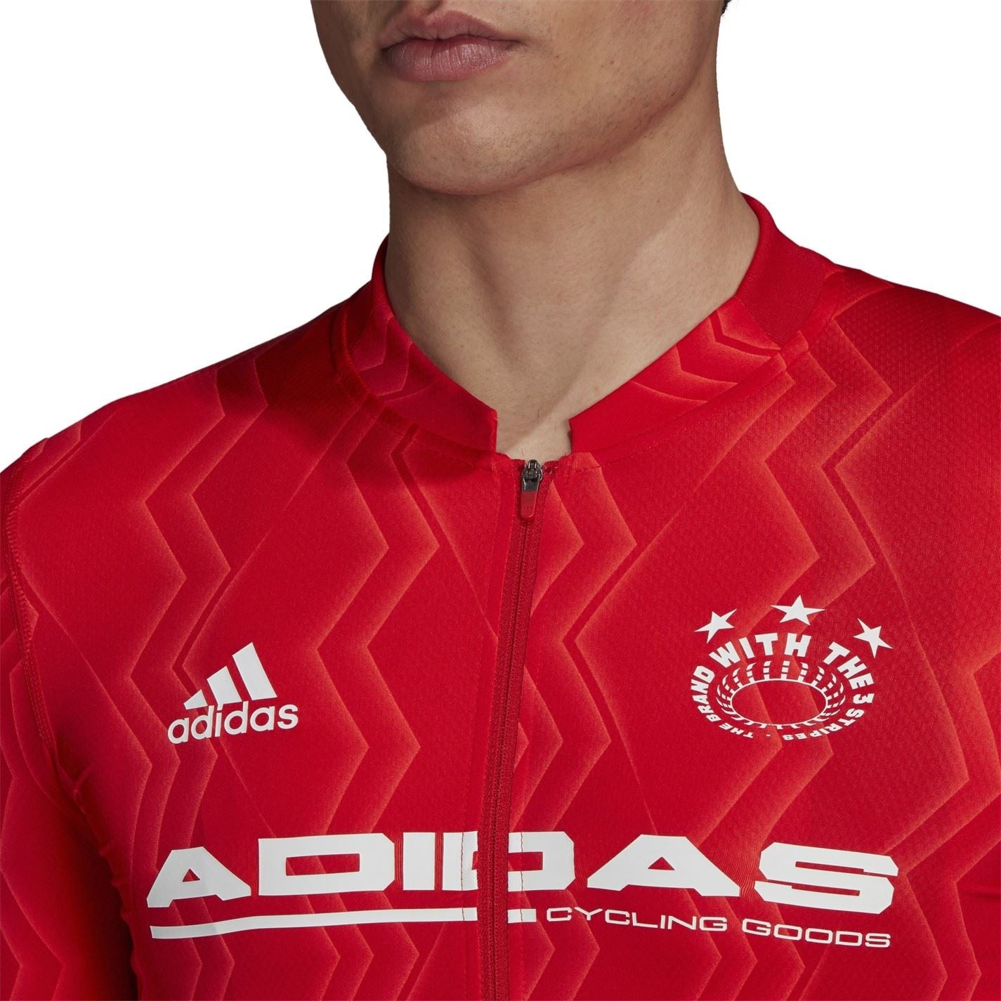 adidas Short Sleeve Zip Neck Slim Fit T-Shirt