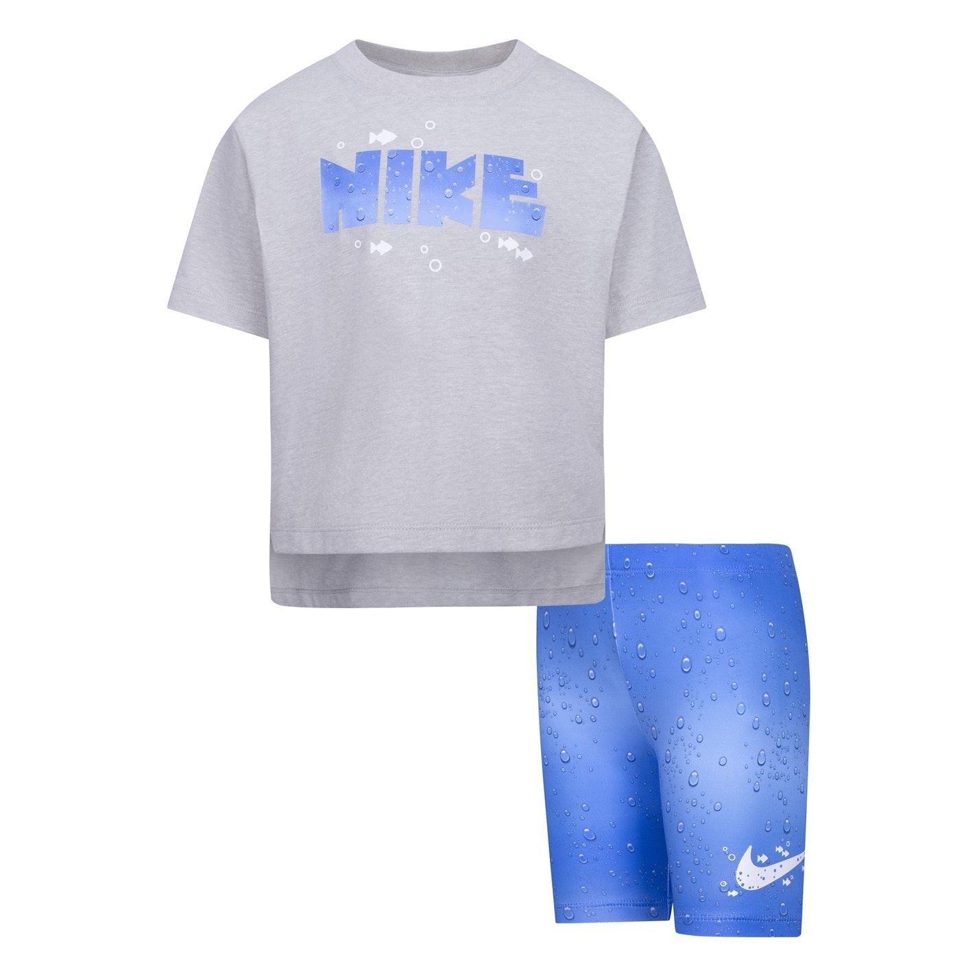 Nike Large Genie Crew Neck Short Sleeve T-Shirt and Short Set