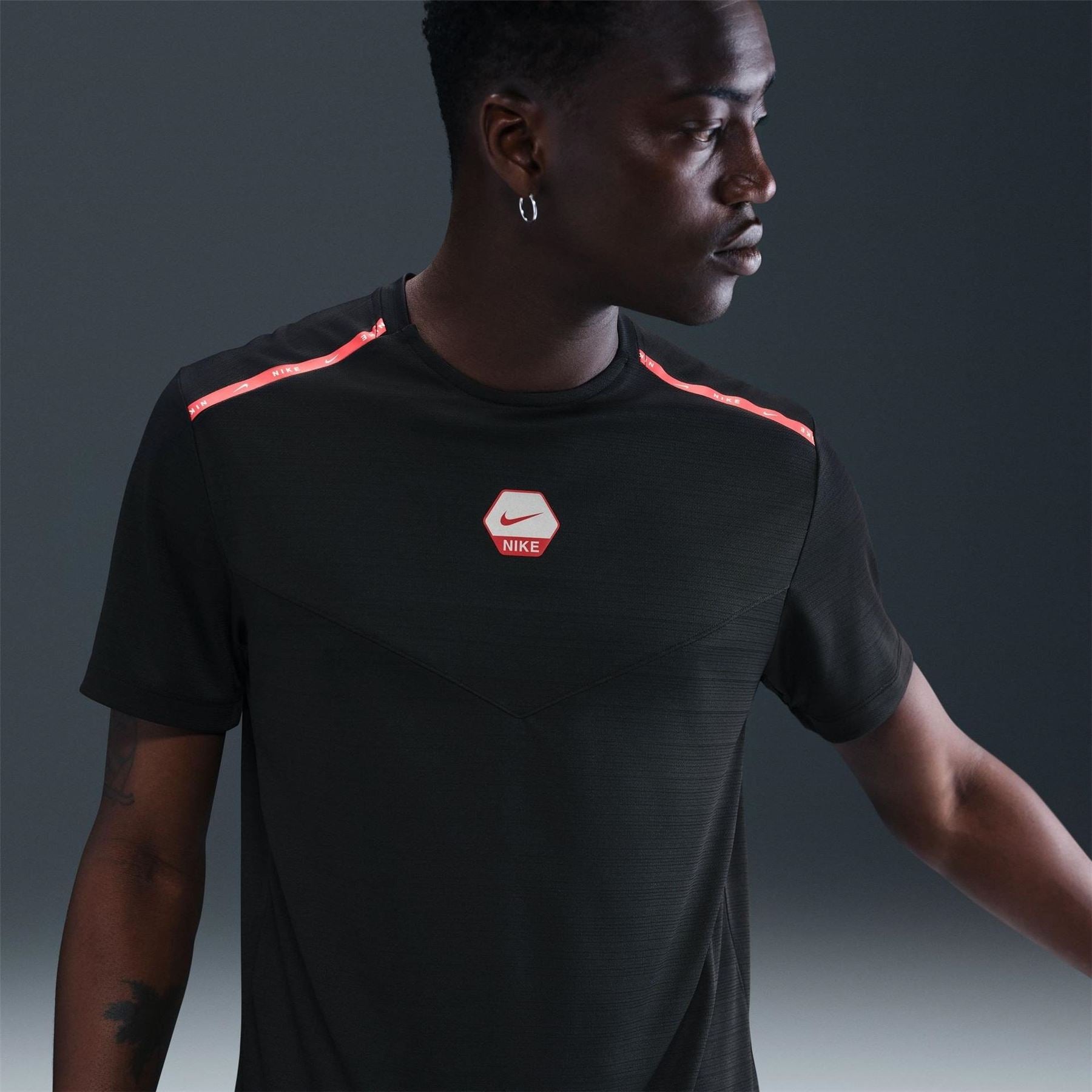 Nike Run Crew Neck Short Sleeve Jersey T-Shirt