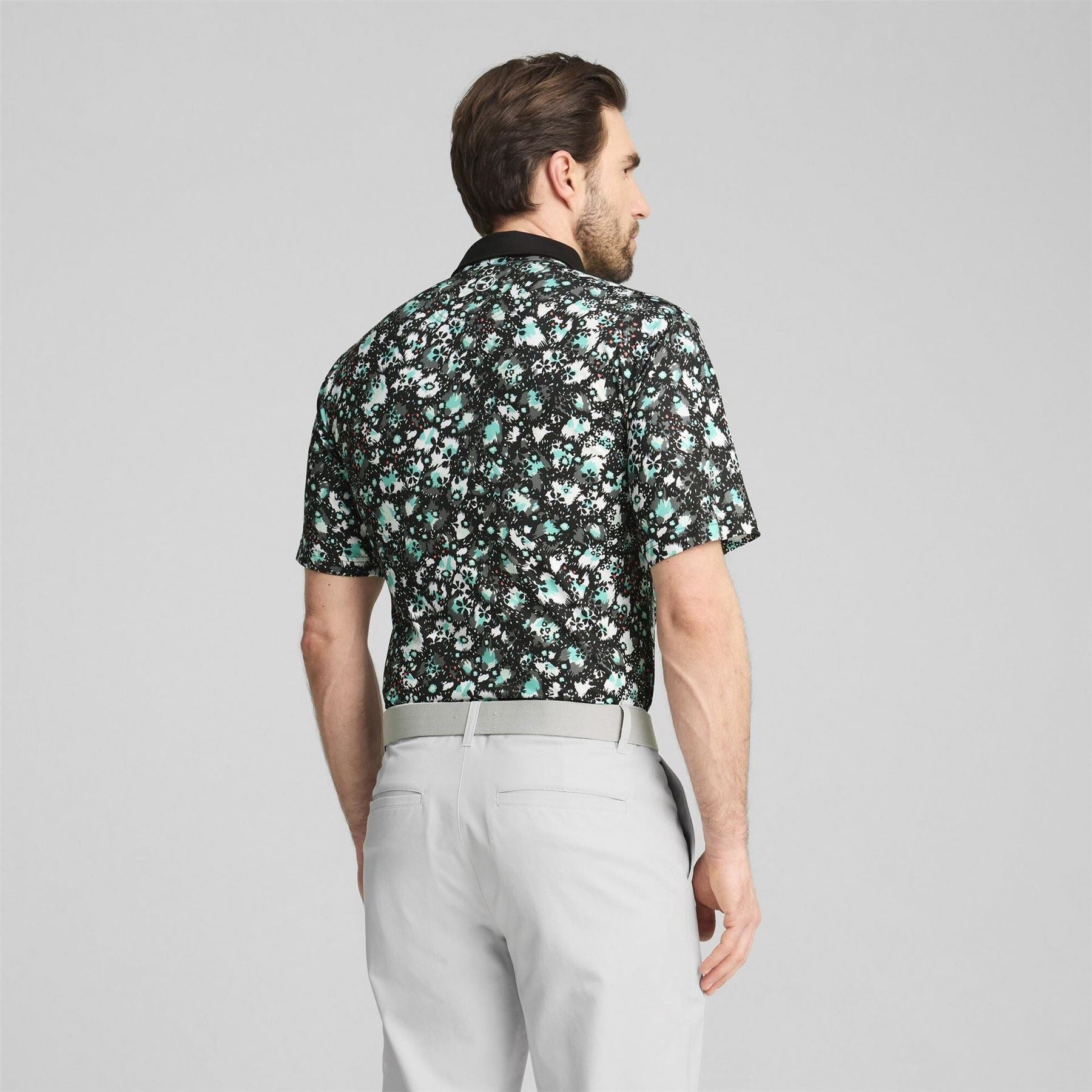 Puma Mens Cloudspun Abstract Camo Polo Shirt