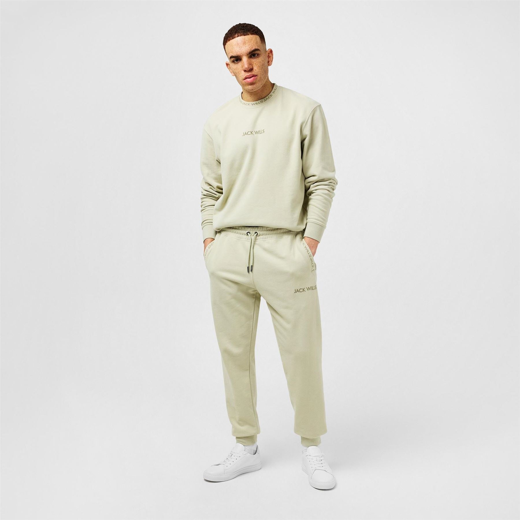 Jack Wills Mens Jacquard Logo Joggers