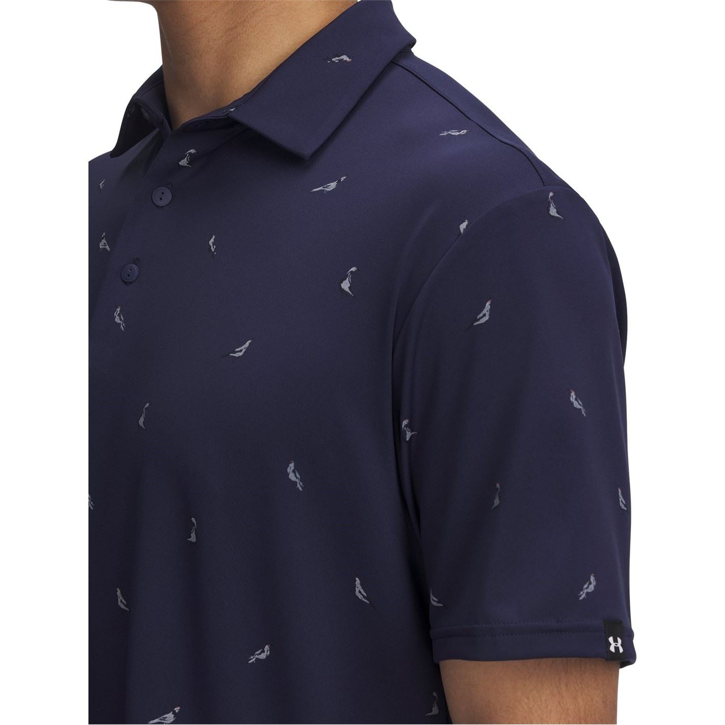 Under Armour Printed Collared Neck Short Sleeve Polo Shirt