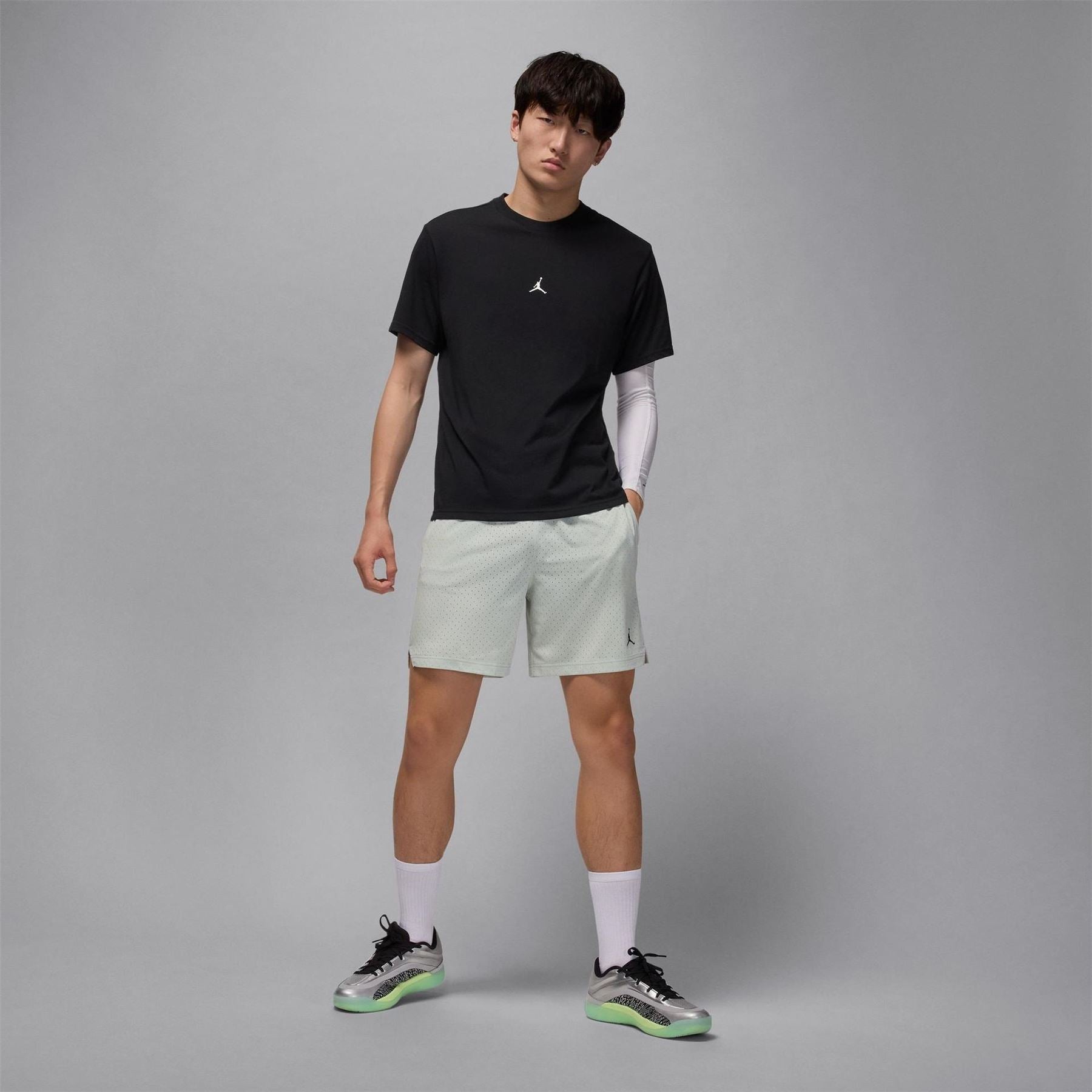 Air Jordan Regular Fit Small Logo Print Crew Neck T-Shirt