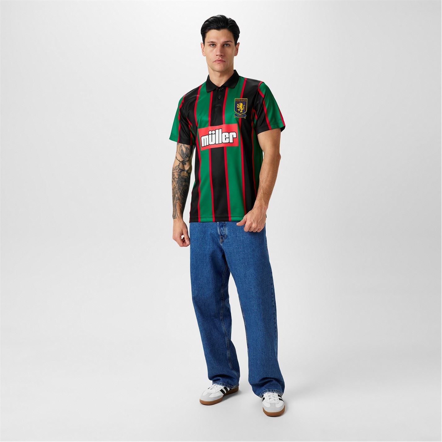 Score Draw Aston Villa Retro Away Shirt 94 Adults