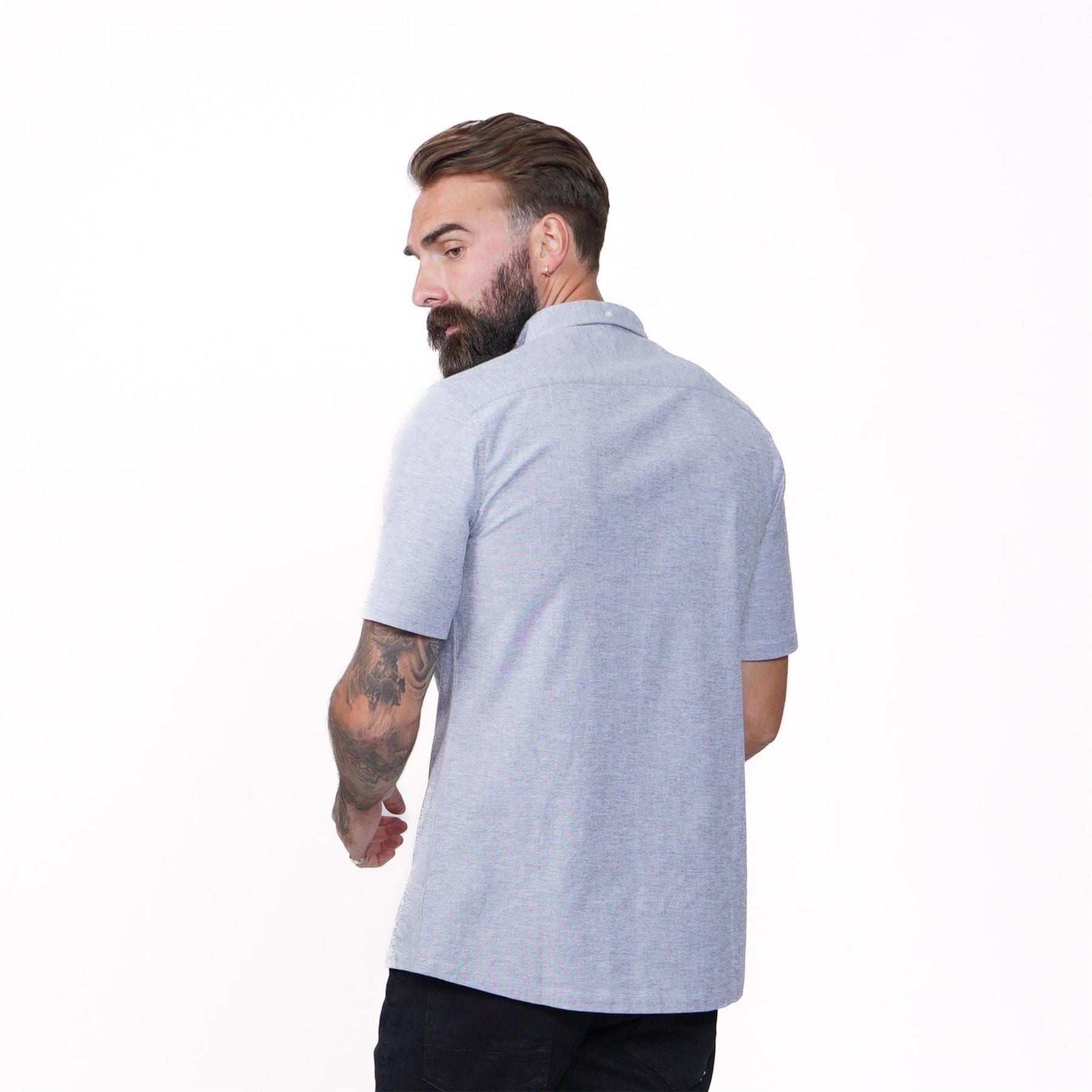 Firetrap Mens Classic Oxford Short Sleeve Shirt