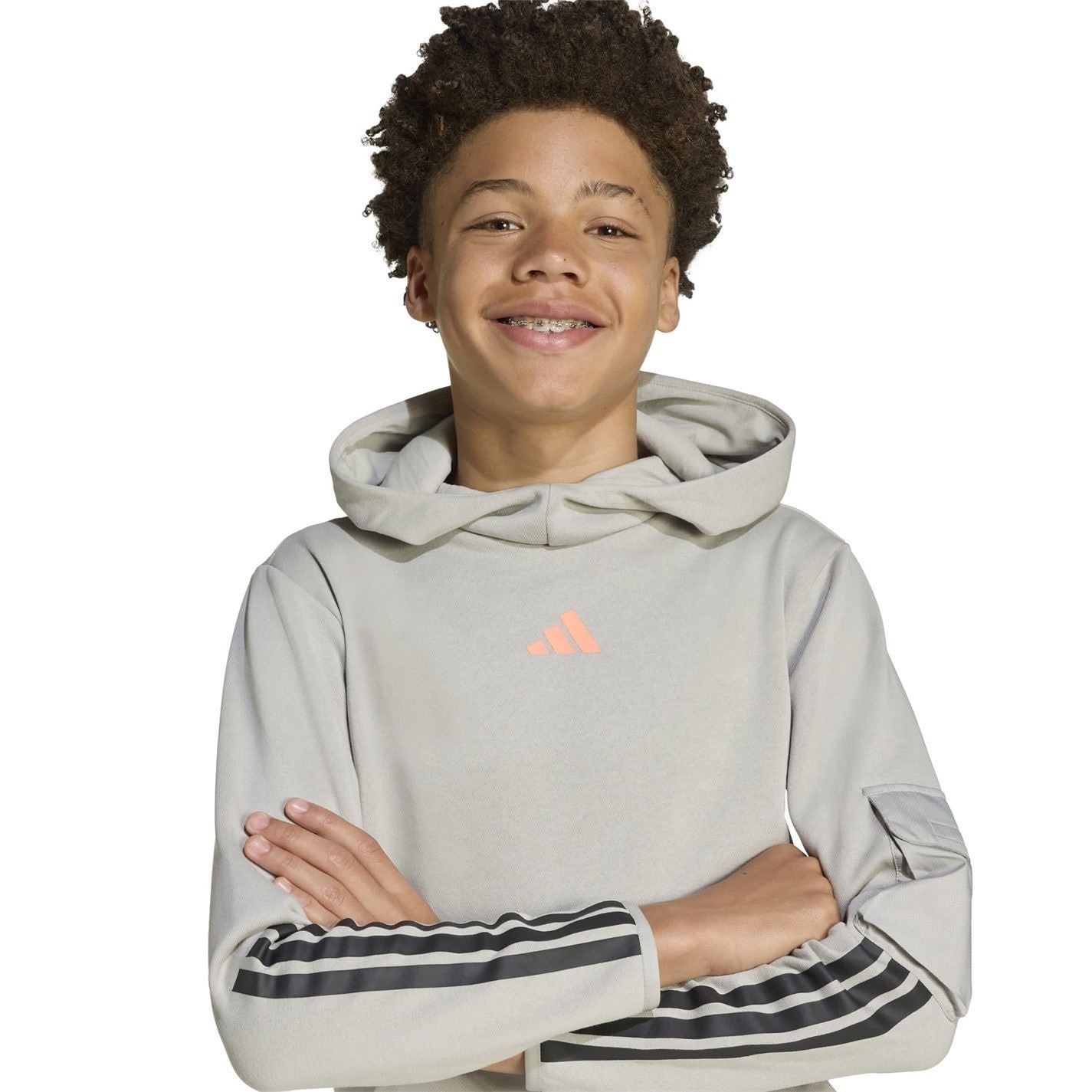 adidas Regular Fit Hooded Neck Sweatshirt