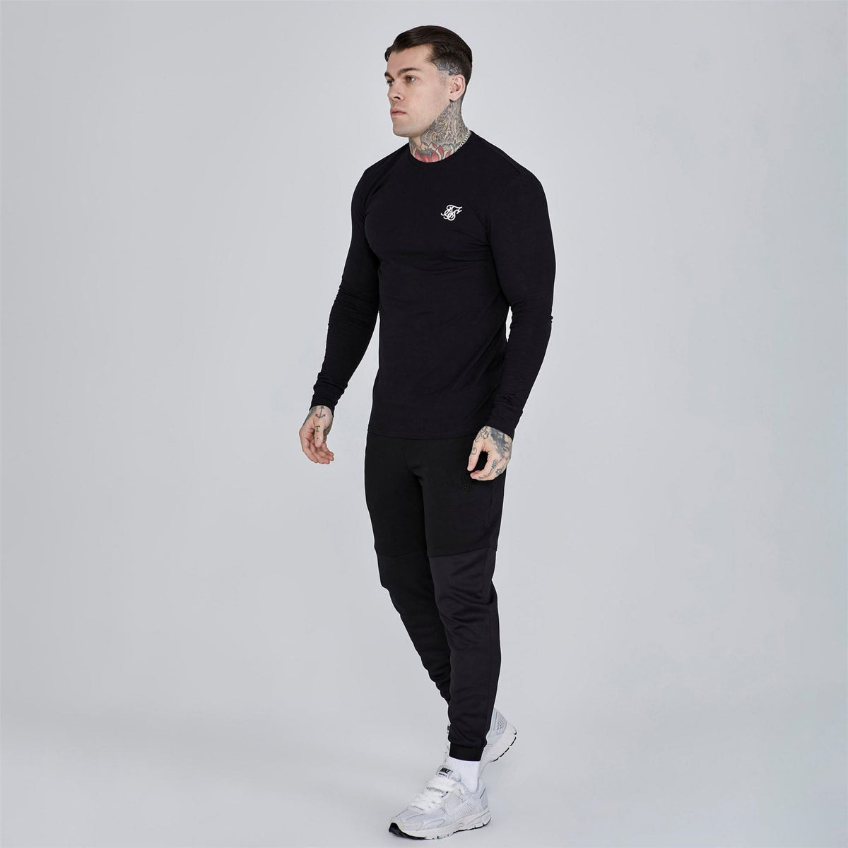 SikSilk Essential Slim Fit Crew Neck T-Shirt