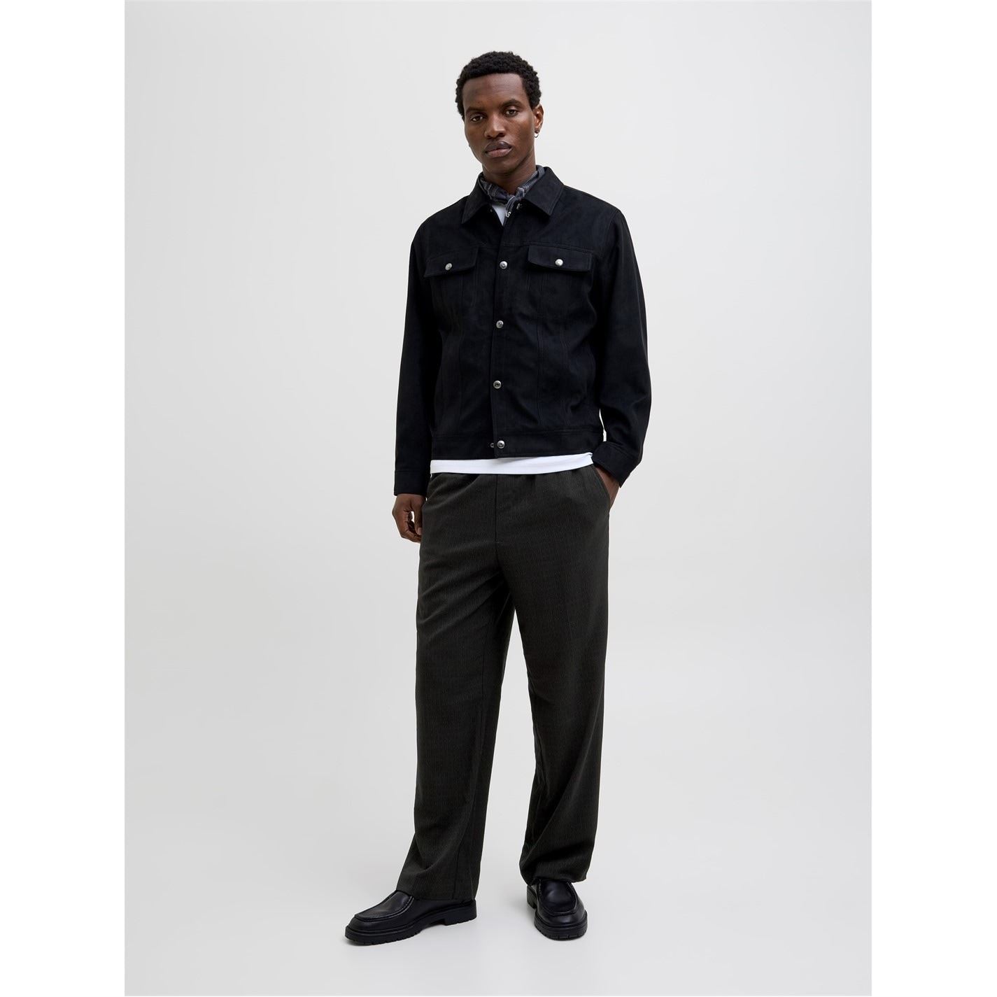 Jack and Jones Bill Solid Patterned Wide Leg Joggers