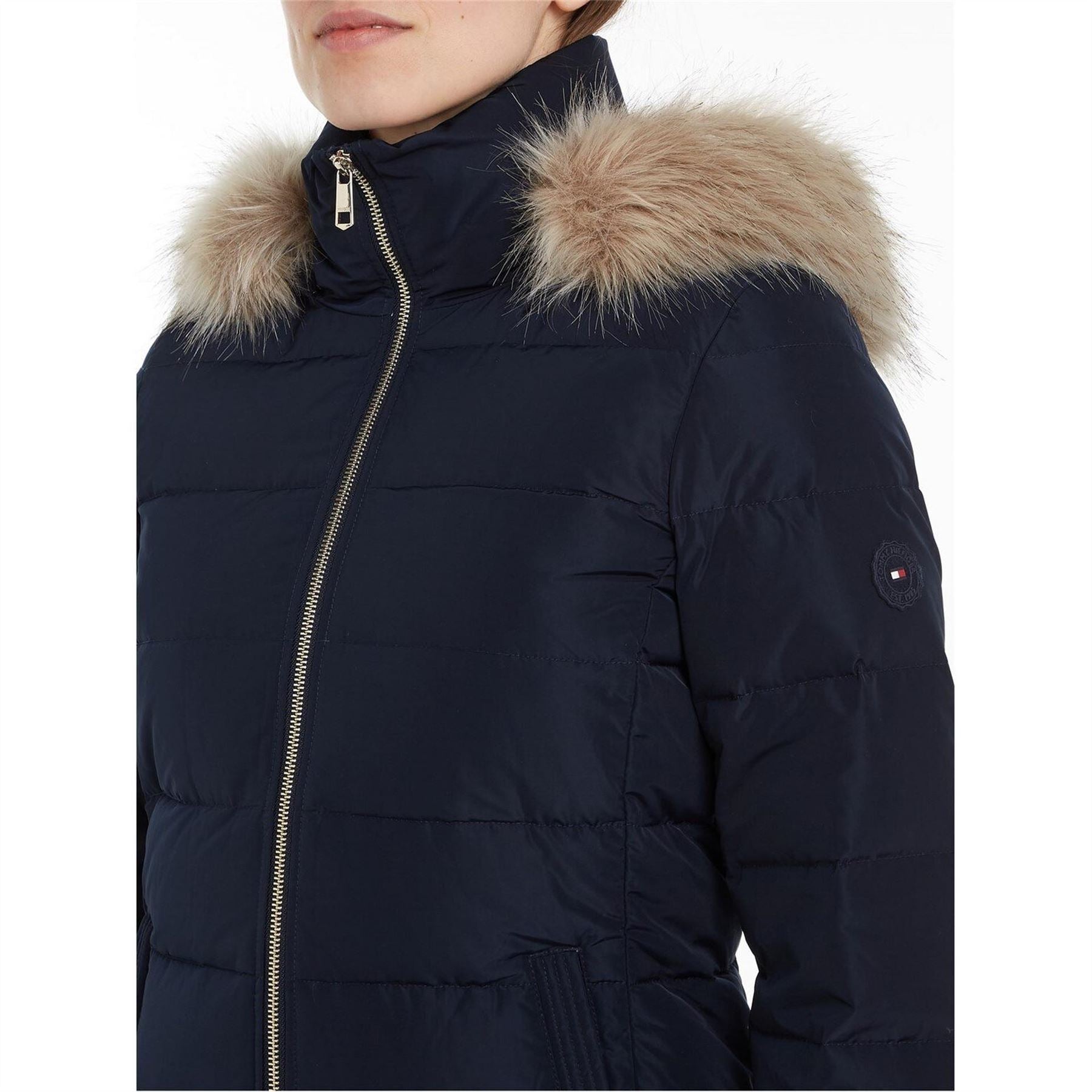 Tommy Hilfiger Heritage Down Tyra Maxi Recycled Polyester Long Sleeve Long Puffer Jacket