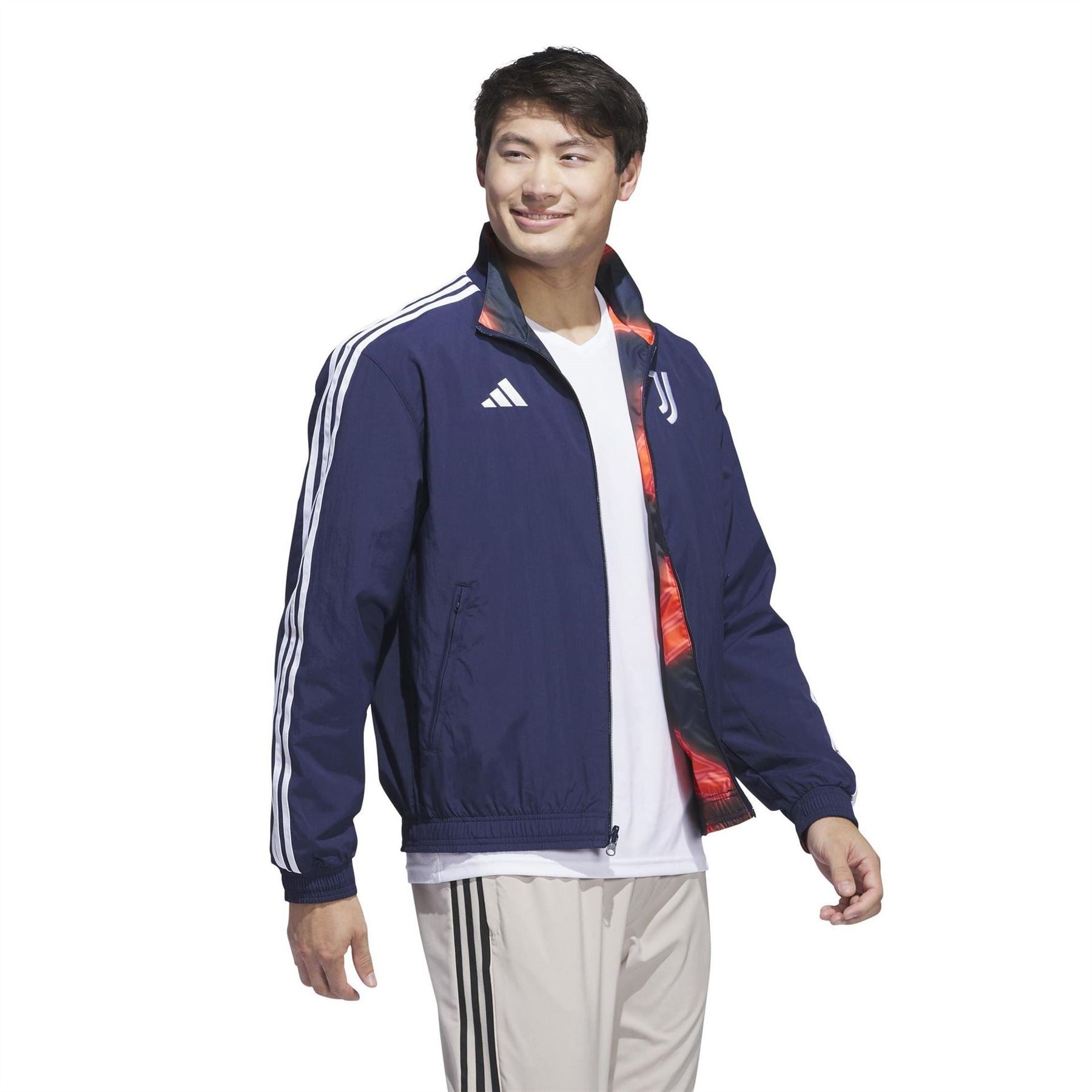 adidas Juventus Reversible Anthem Long Sleeve Licensed Rain Anorak