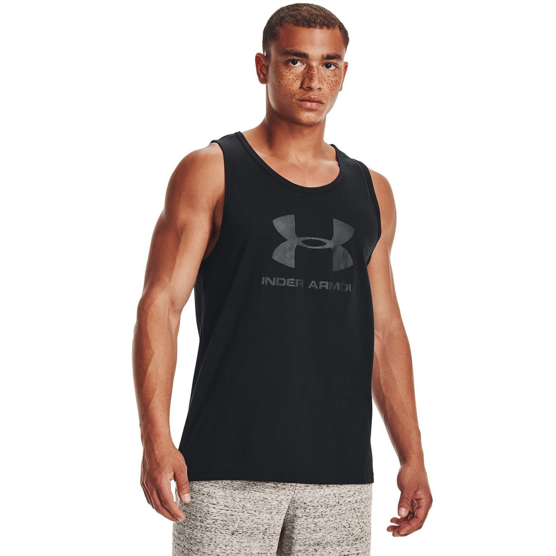 Under Armour Mens Sportstyle Logo Tank Top
