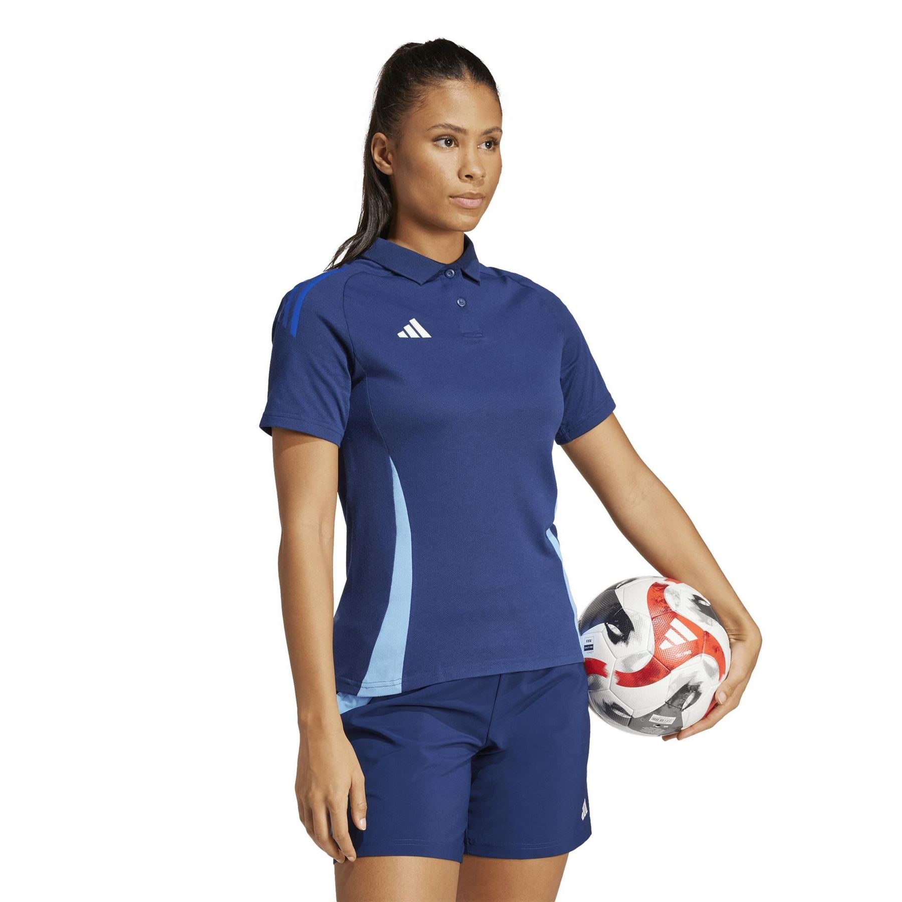 adidas Tiro24 Collared Neck Short Sleeve Polo Shirt