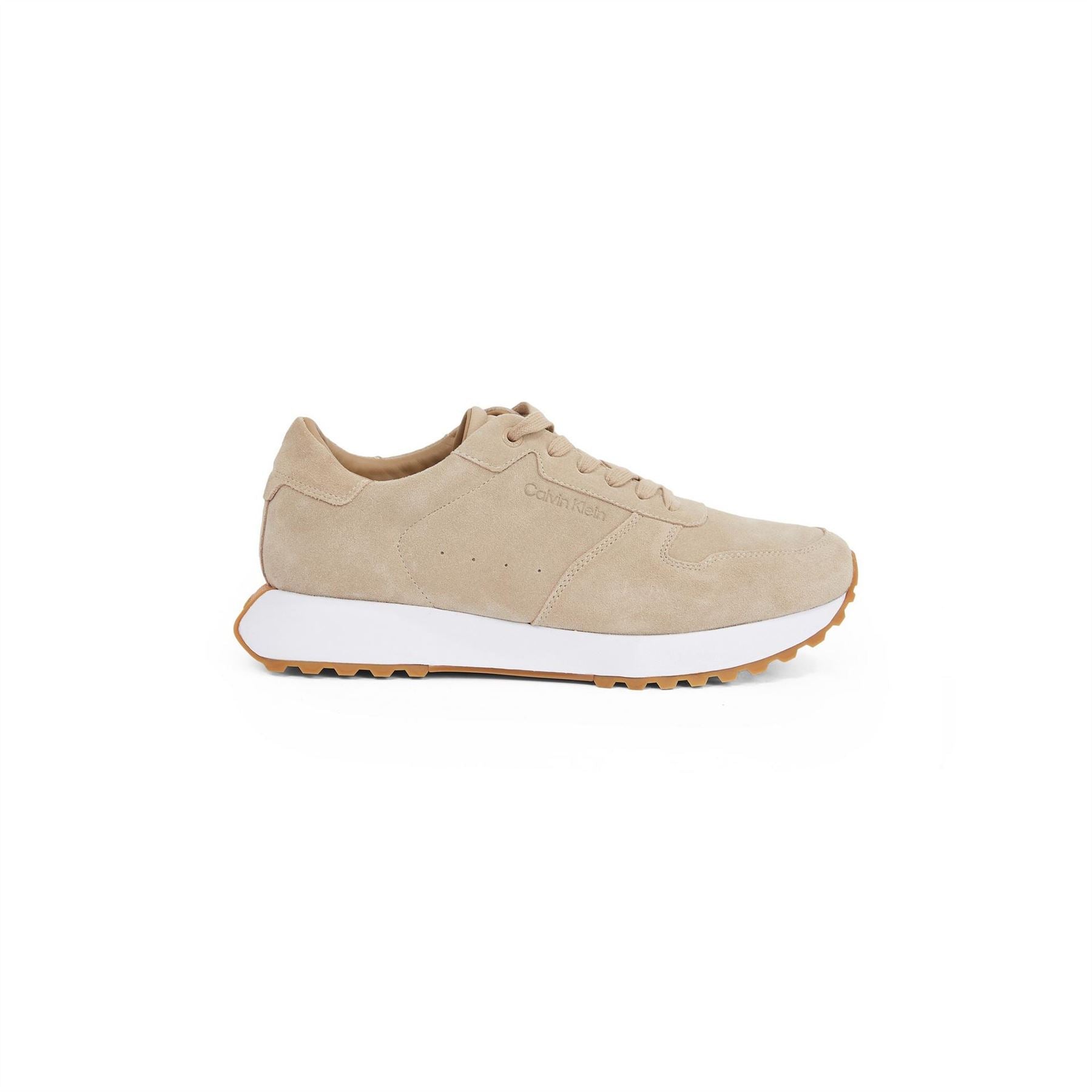 Calvin Klein Lace Up Suede Low Top Sneakers