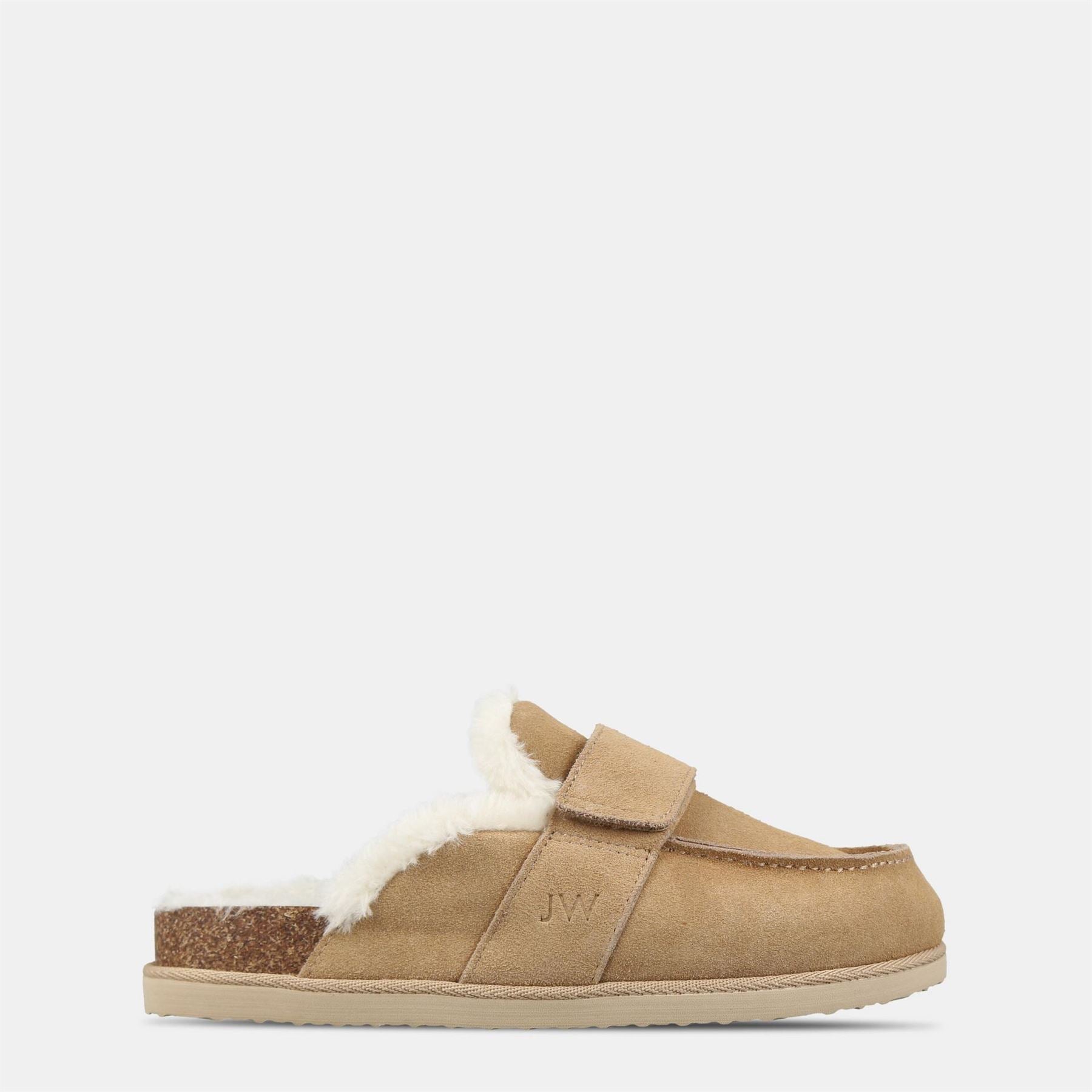 Jack Wills Round Toe Shearling Mules