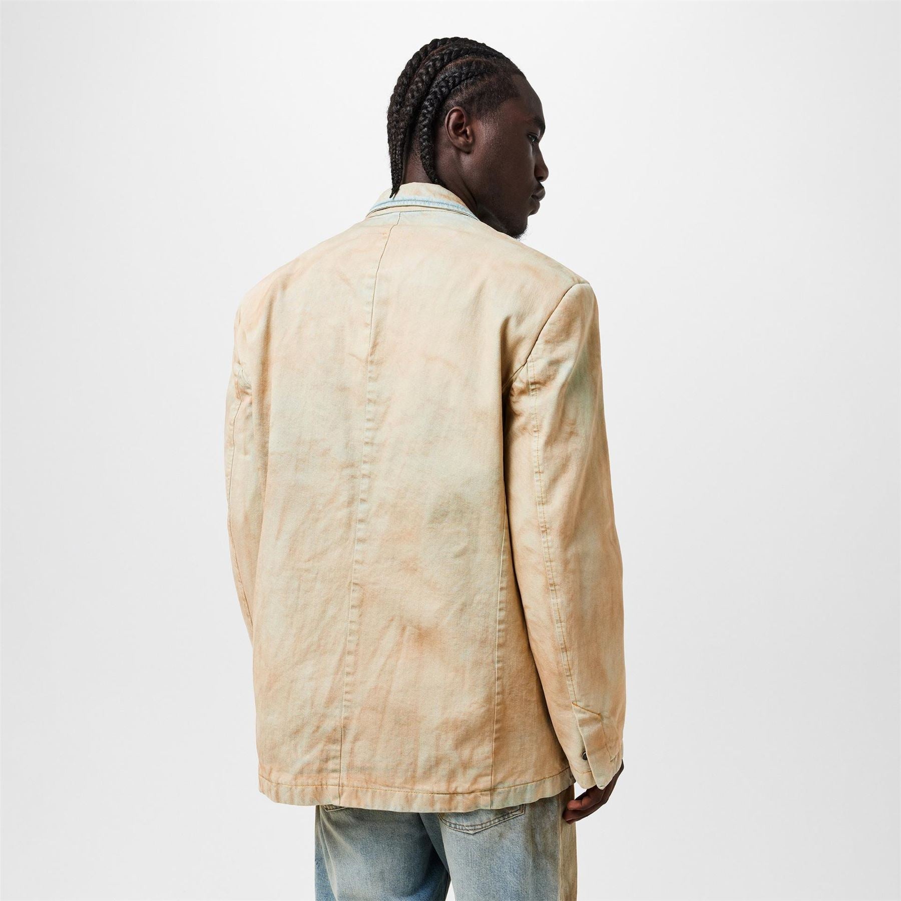 Diesel Structured Button Front Denim Jacket