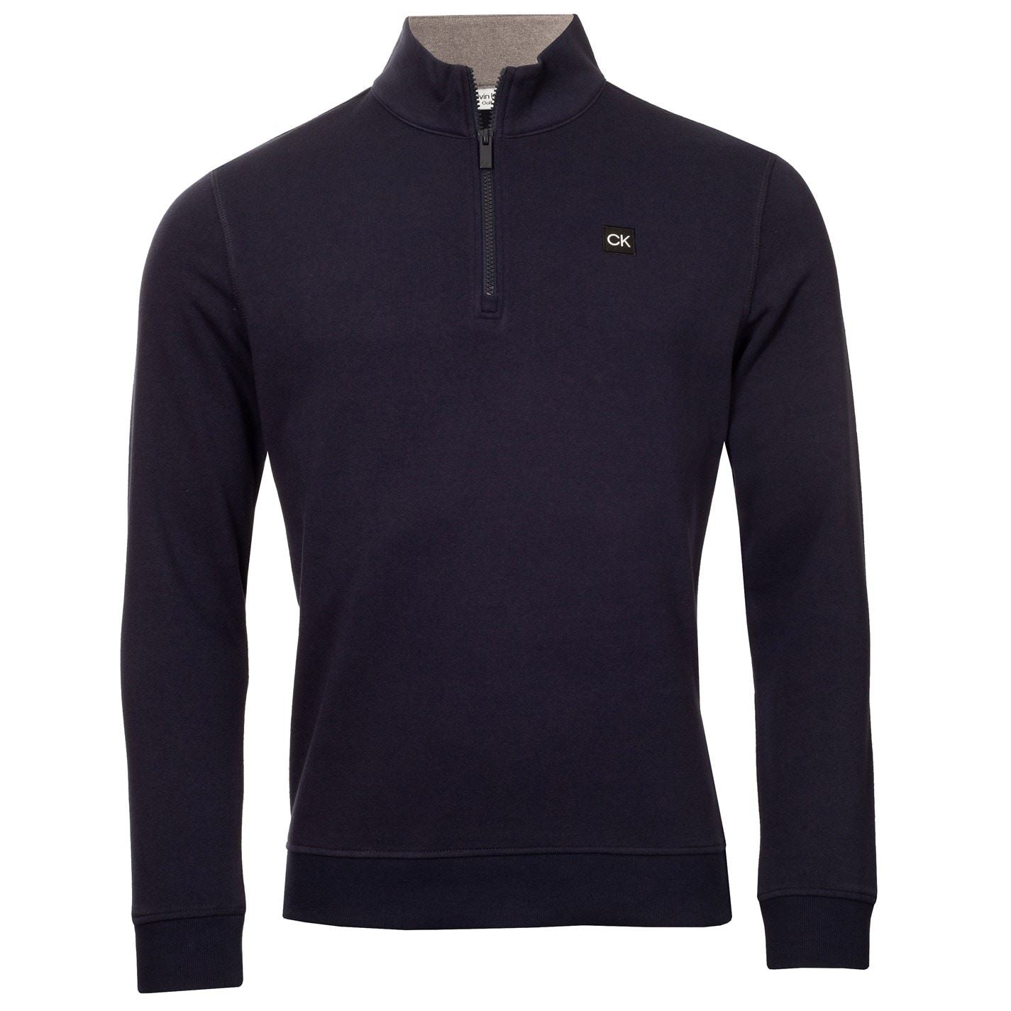 Calvin Klein Golf Funnel Neck Regular Fit Half-Zip Sweatshirt