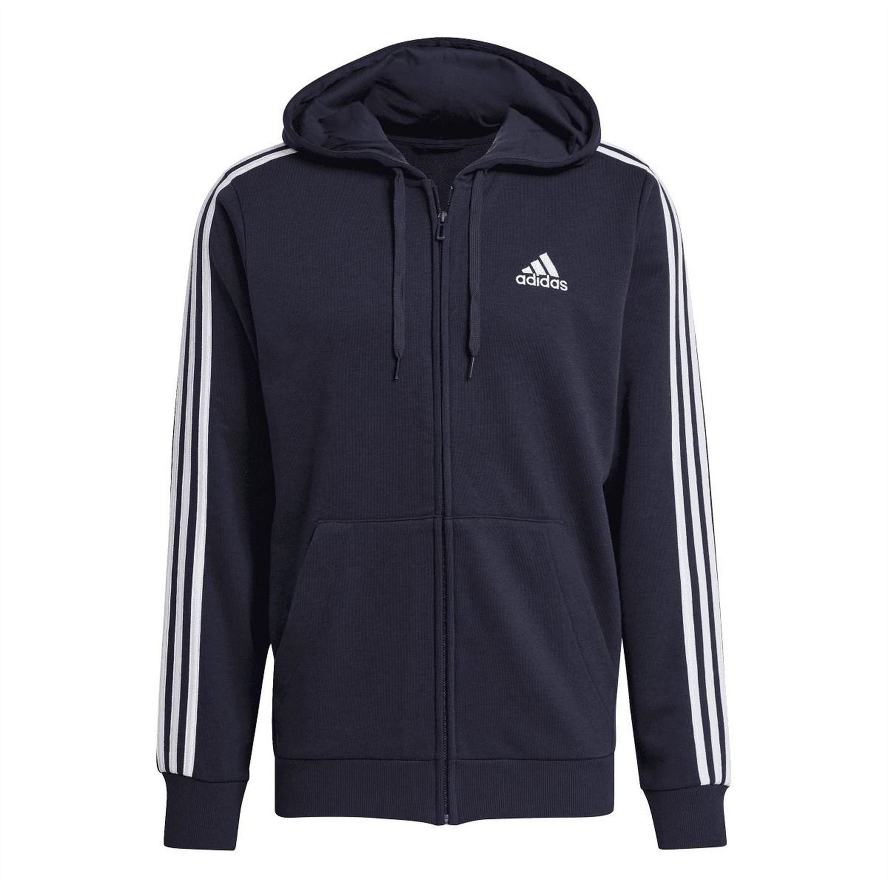 adidas 3 Stripes Full Zip Hoodie