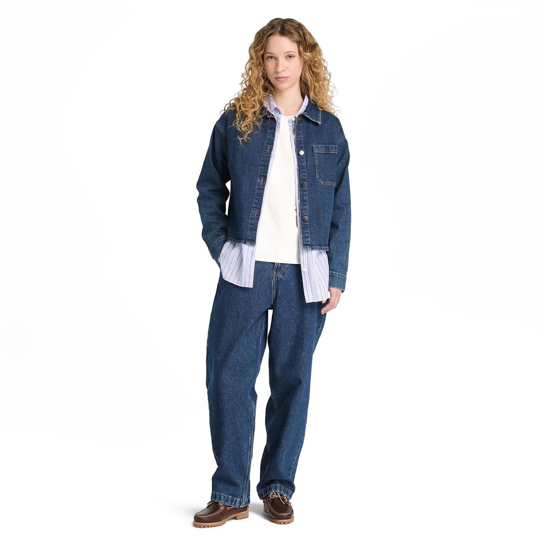 Timberland Long Sleeve Oversized Fit Denim Jacket