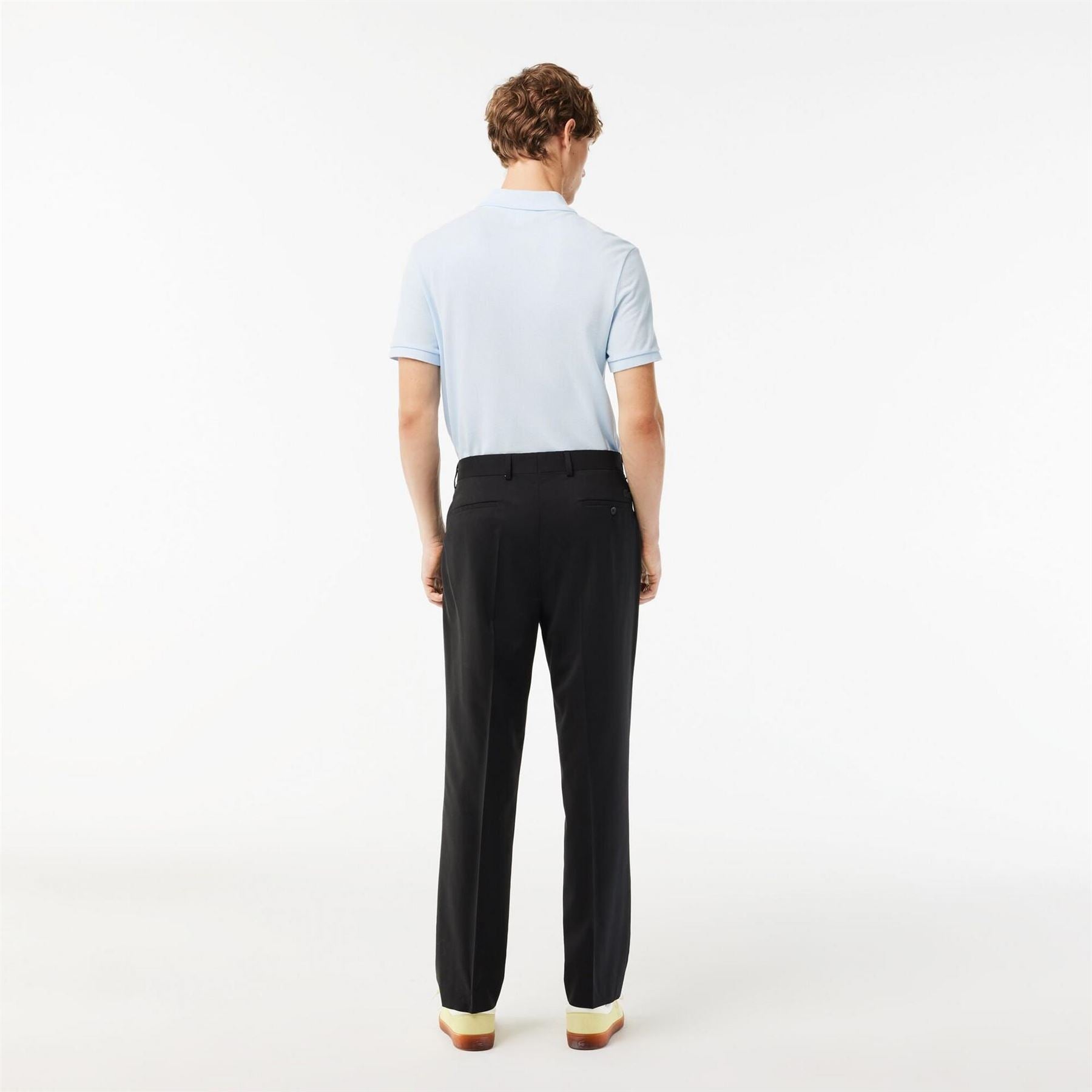 Lacoste HH9182 Straight Leg Solid Patterned Trousers
