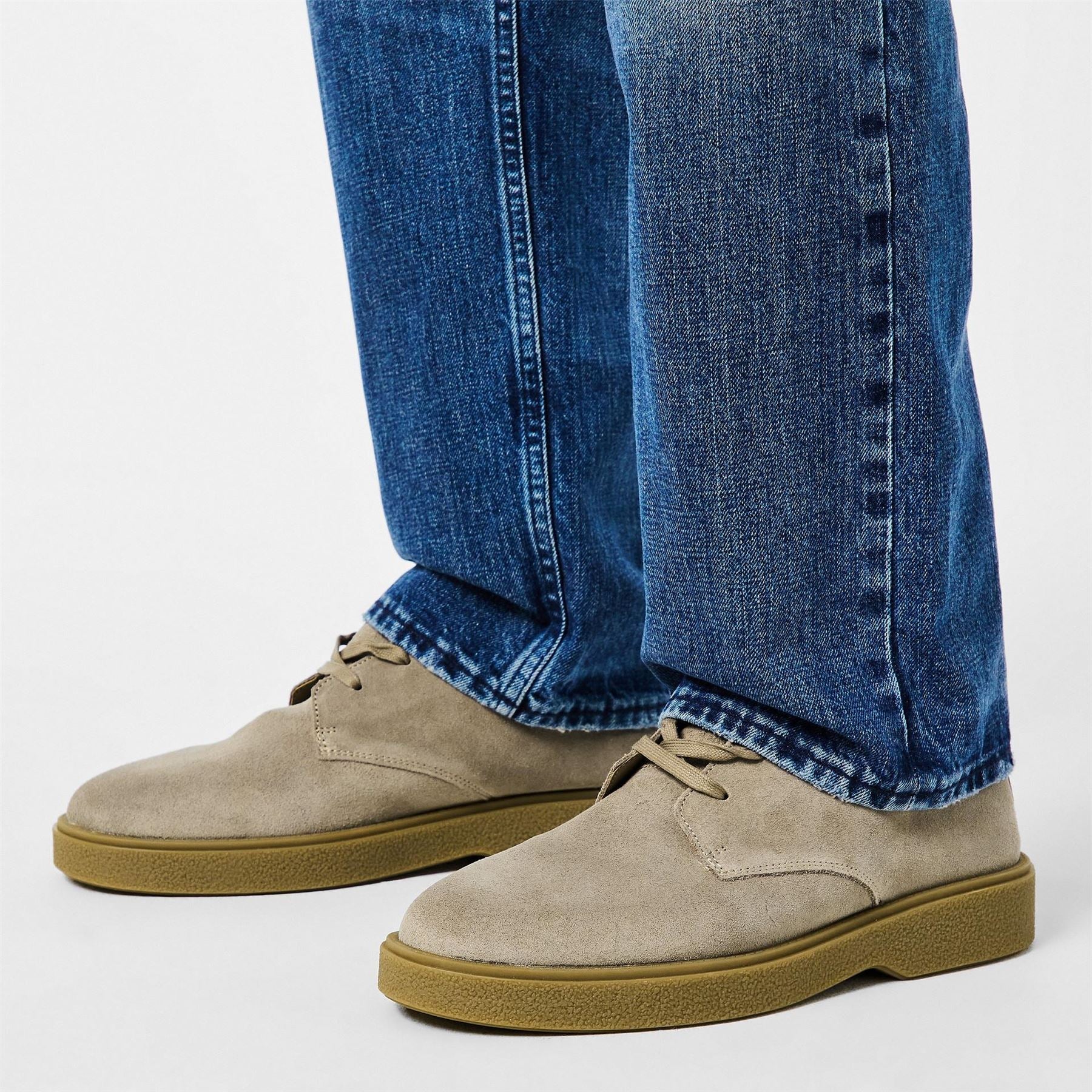 Calvin Klein Suede Desert Lace-Up Low Top Sneakers