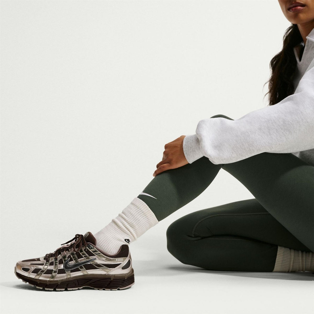 Nike P 6000 Low Top Lace-Up Sneakers