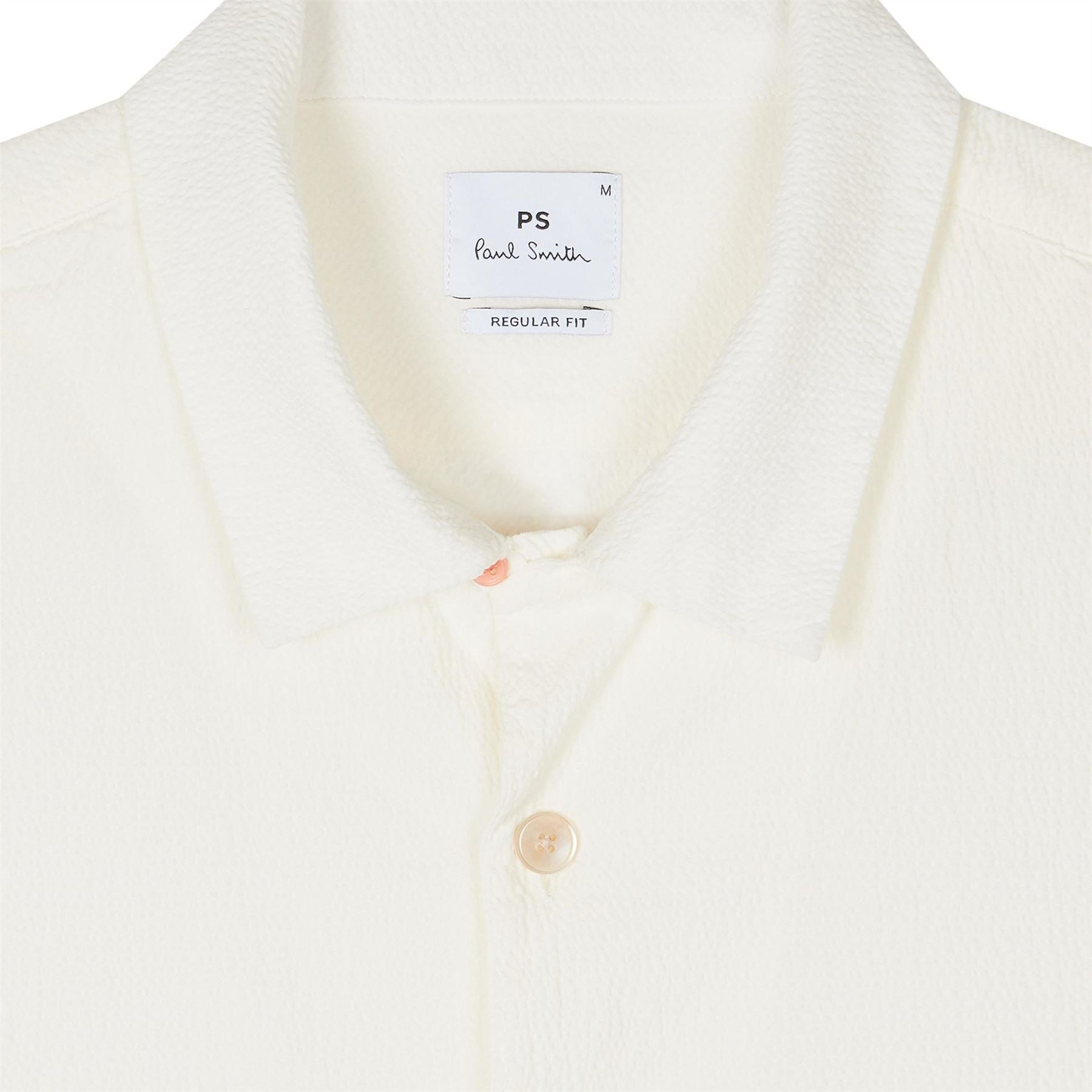 PS Paul Smith Seersucker Short Sleeve Plain Shirt