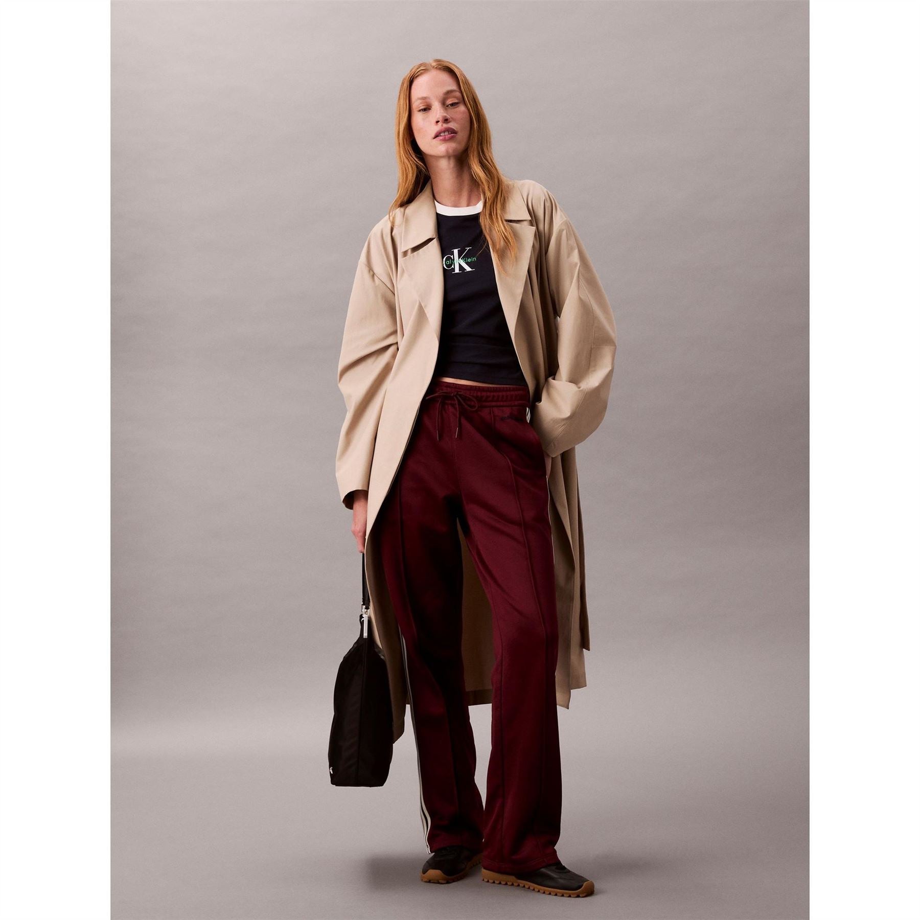Calvin Klein Jeans French Terry Solid Patterned Track Pants
