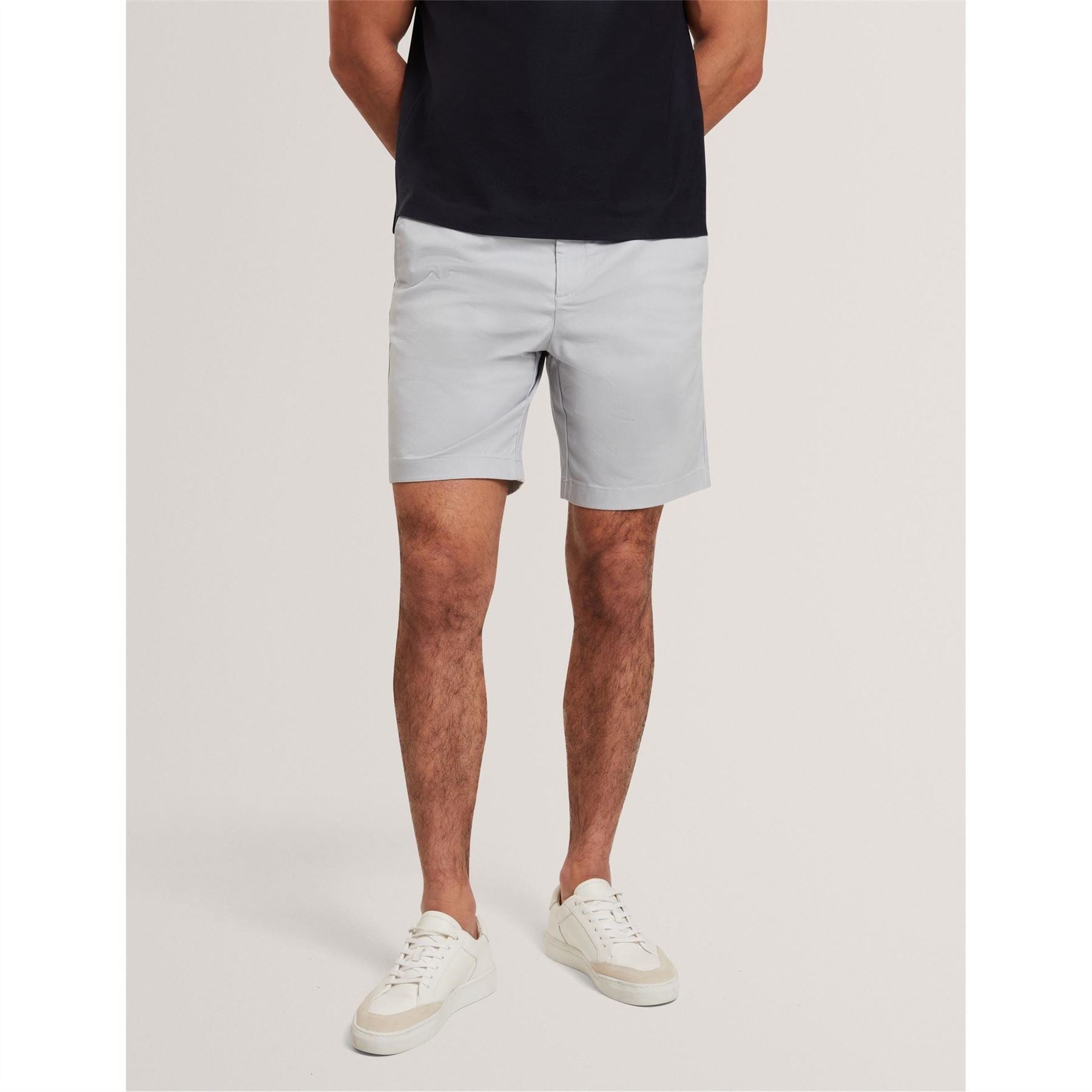 Ted Baker Solid Patterned Chino Shorts
