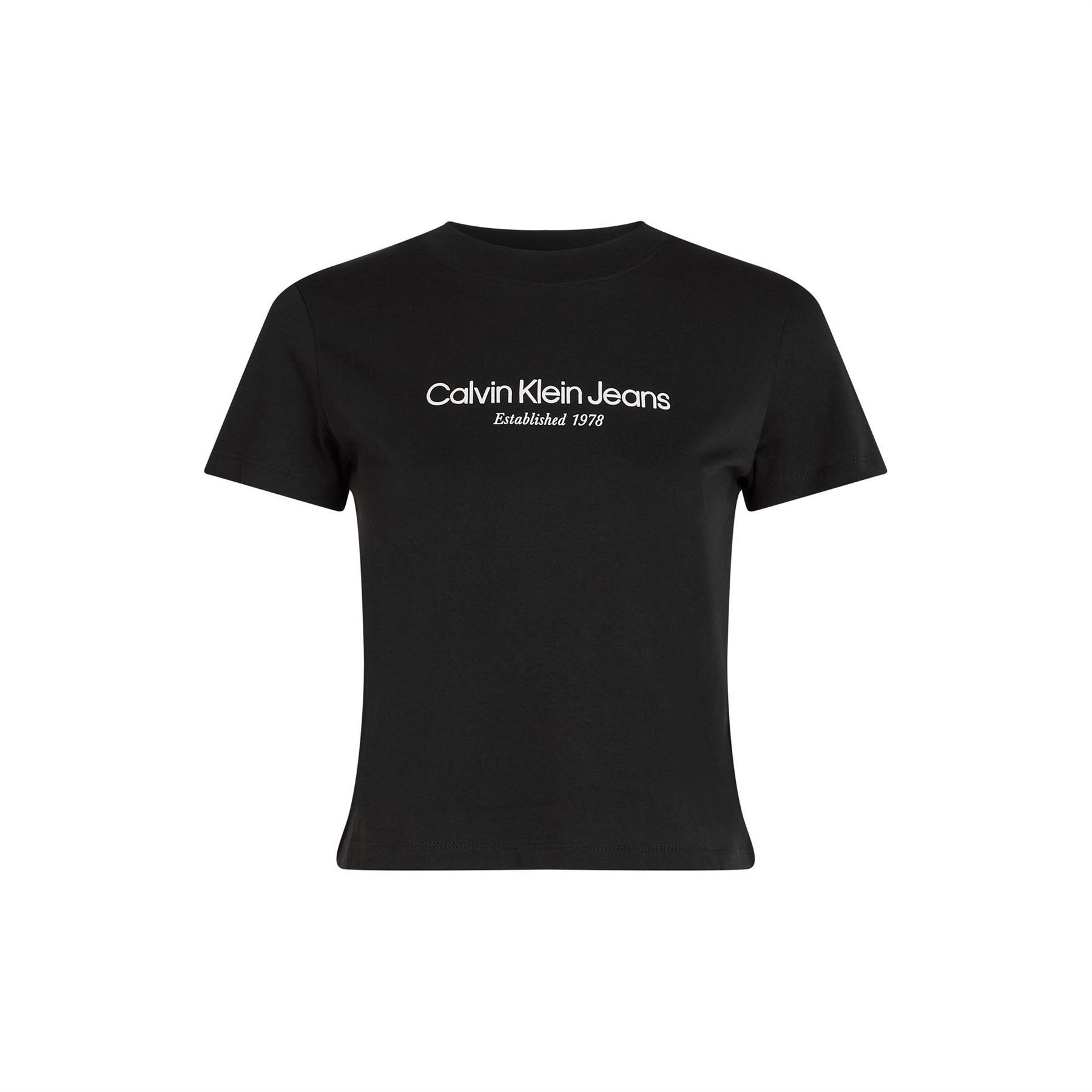 Calvin Klein Jeans Lettering Crew Neck Regular Fit T-Shirt
