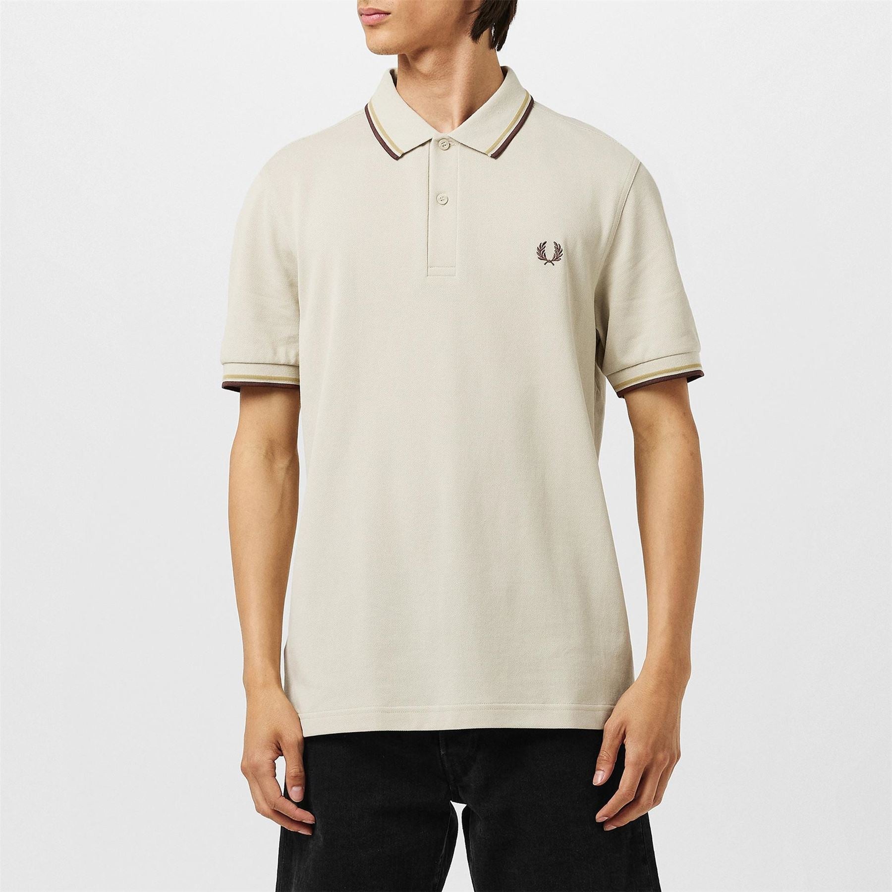 Fred Perry Sleeve Twin Tipped Polo Shirt