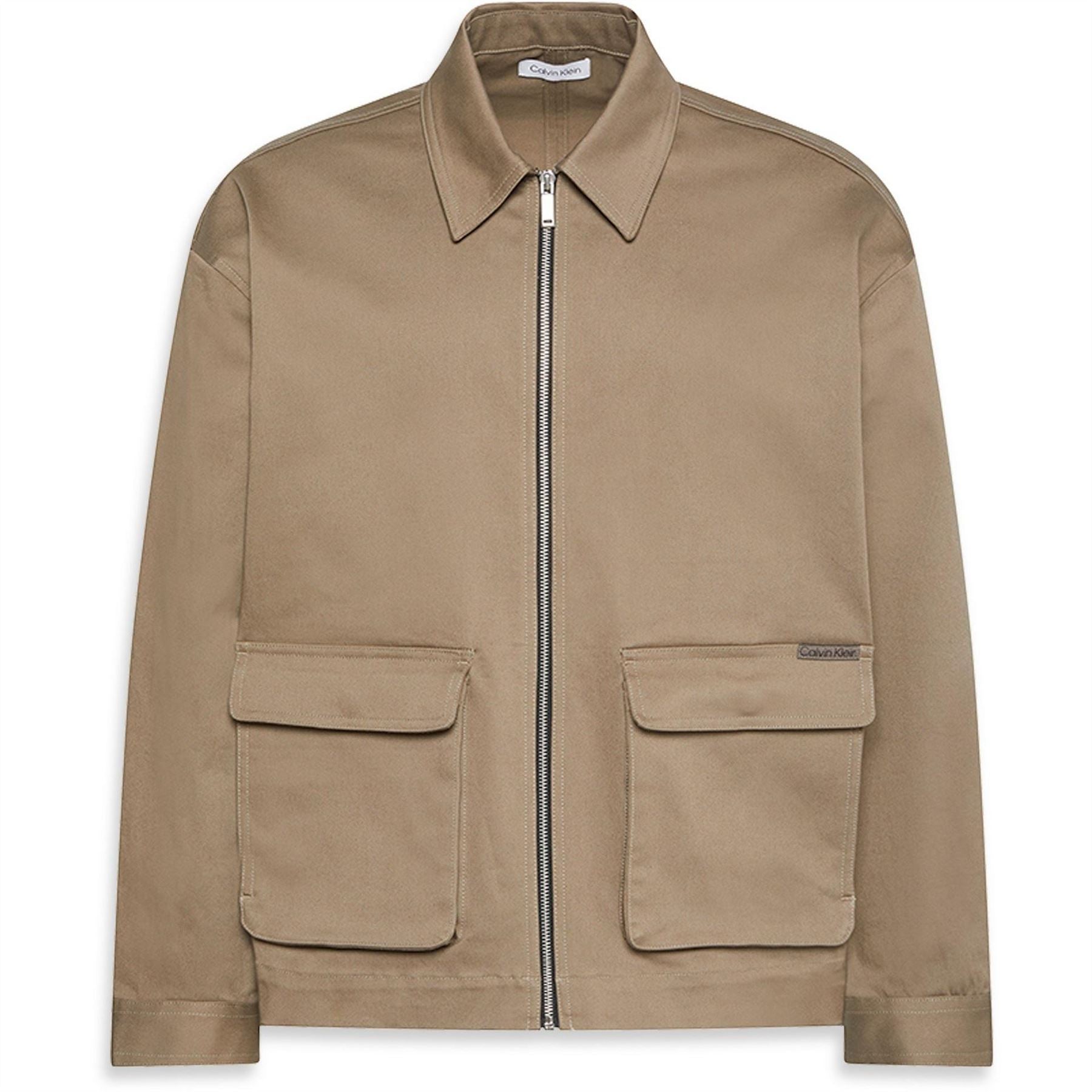 Calvin Klein Jeans Solid Patterned Cargo Jacket