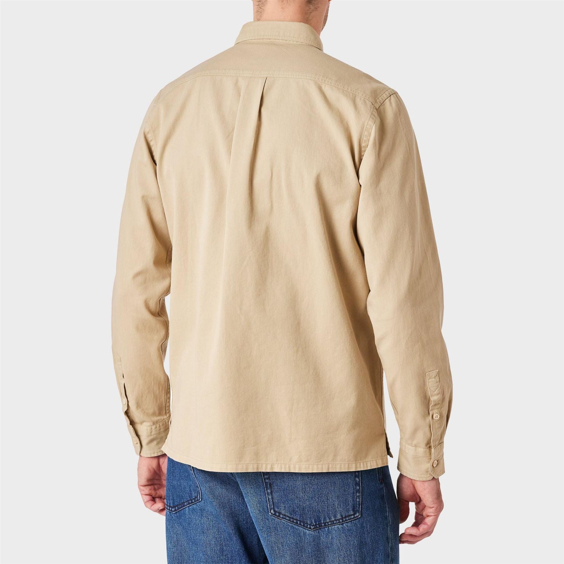 PS Paul Smith Solid Patterned Overshirt with Chest Pocket