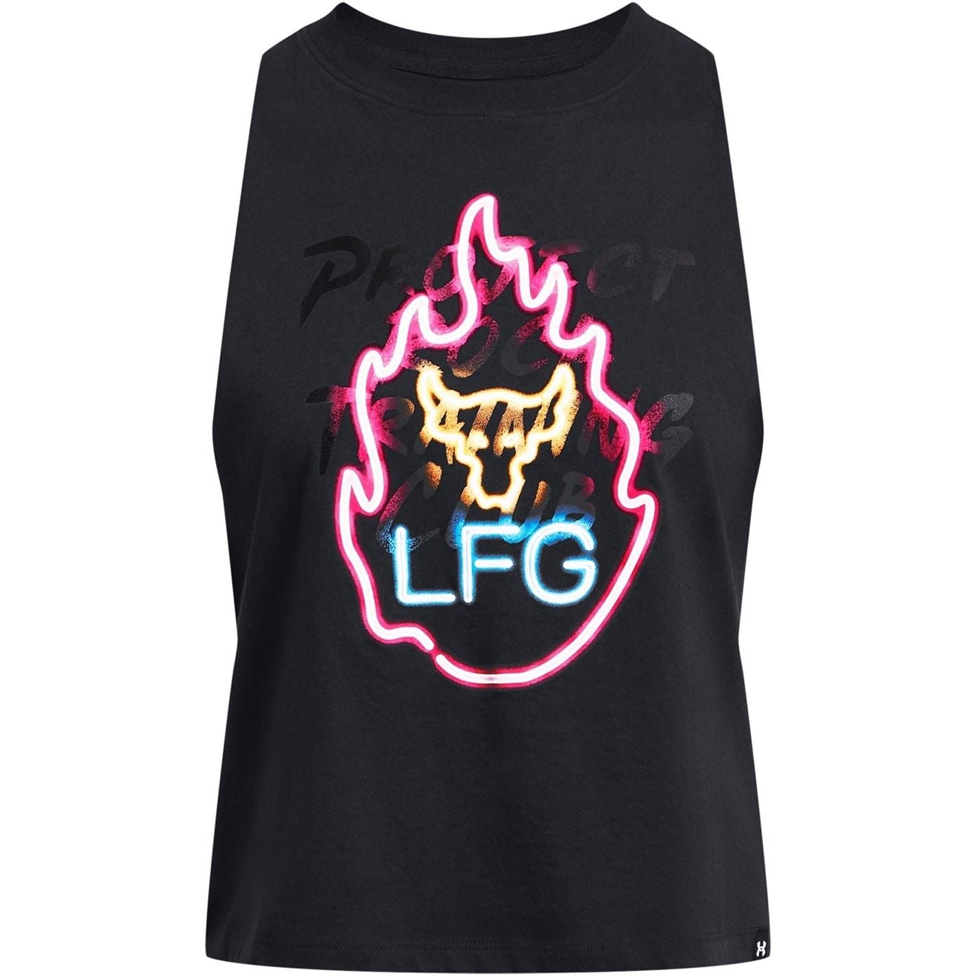 Under Armour Womens Armour Pjt Rck W Neon Flame Tank Gym Vest