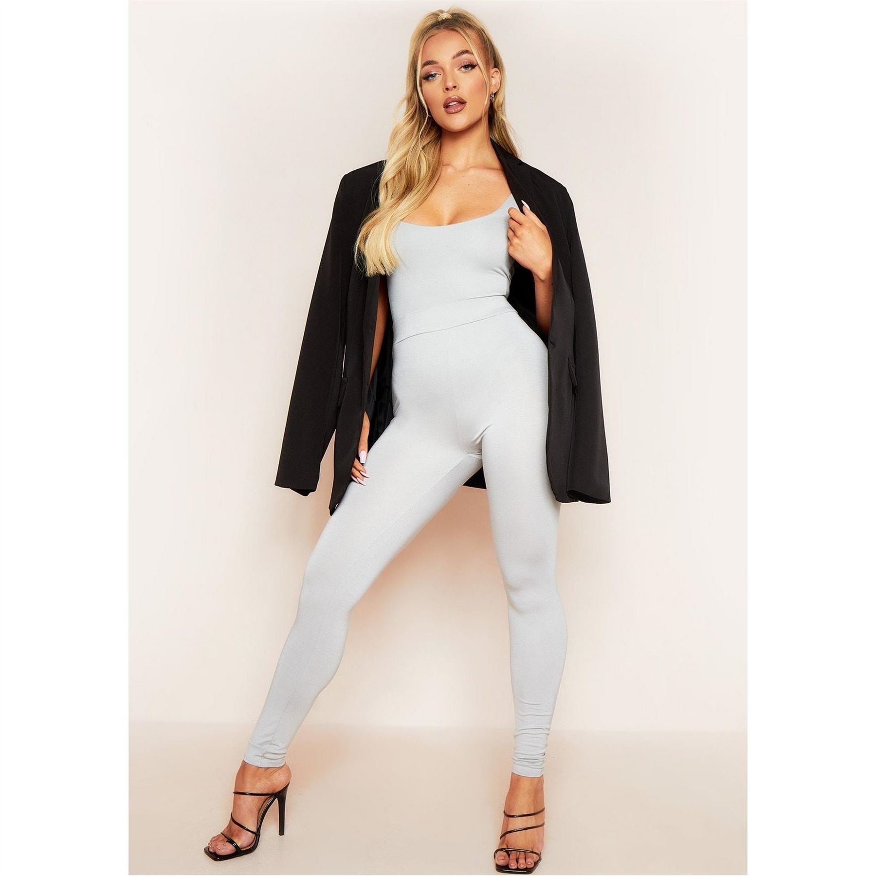 Missy Empire Waisted Basic Jersey Leggings