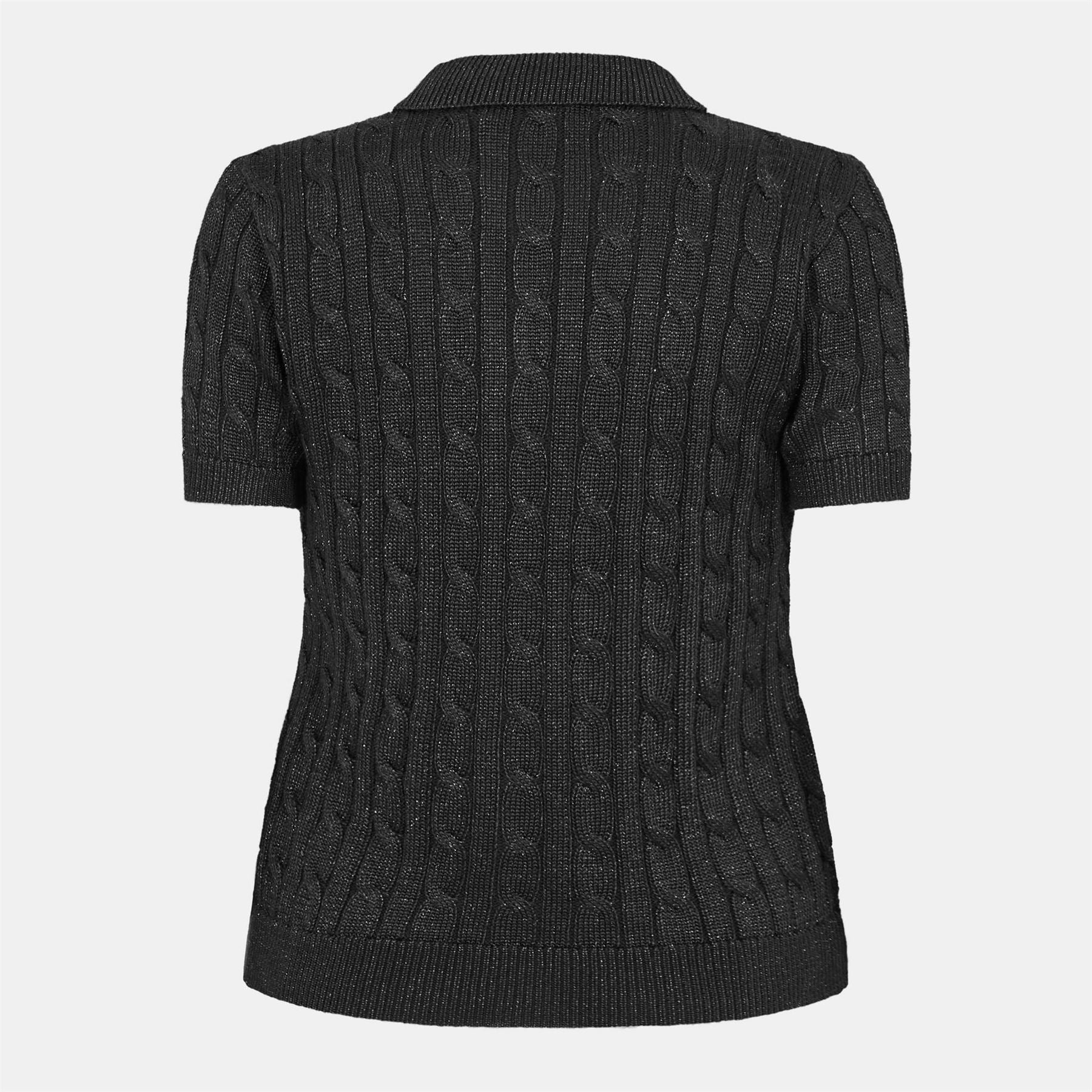 Lauren by Ralph Lauren Collared Neck Short Sleeve Regular Fit T-Shirt