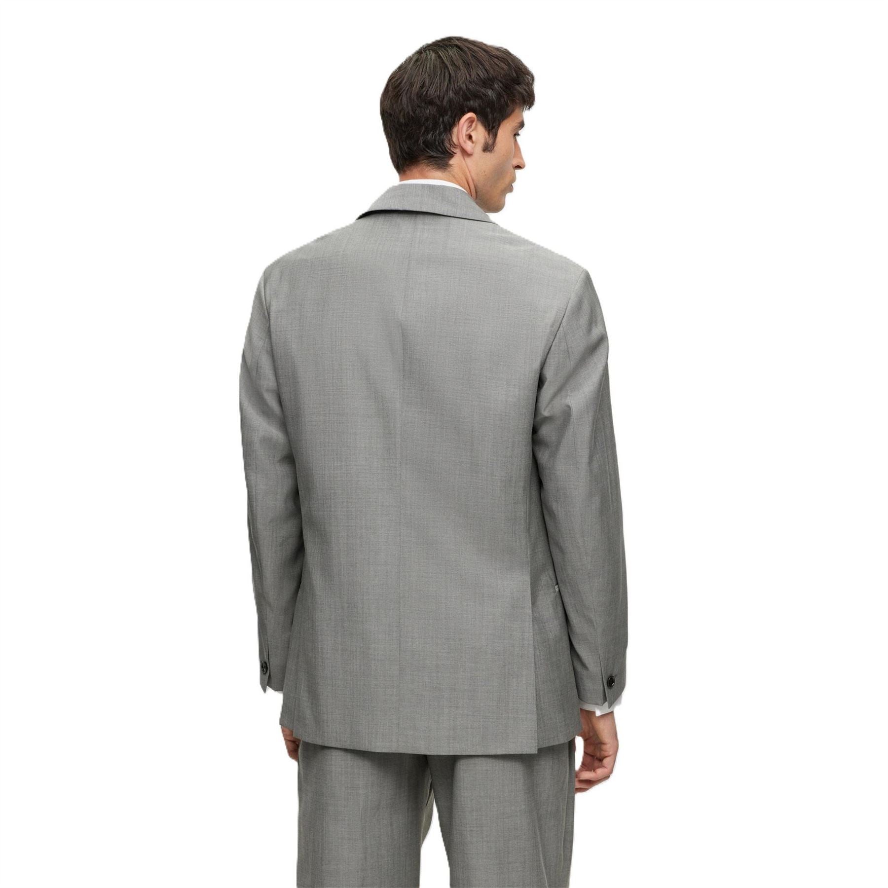 Boss Solid Patterned Softshell Single Button Shawl Collared Jacket