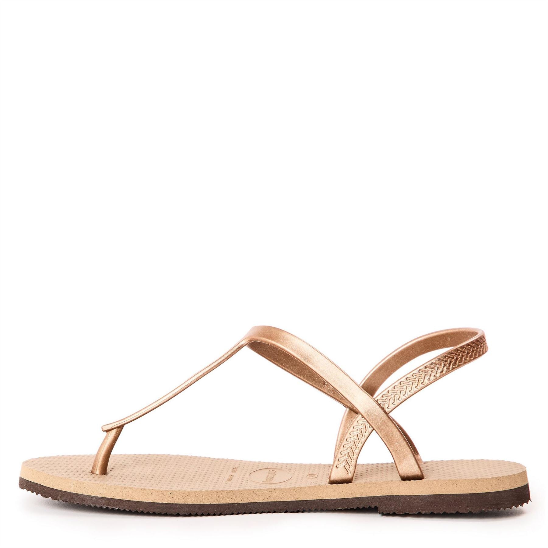 Havaianas Kids Paraty Metallic Rose Gold Flip Flops