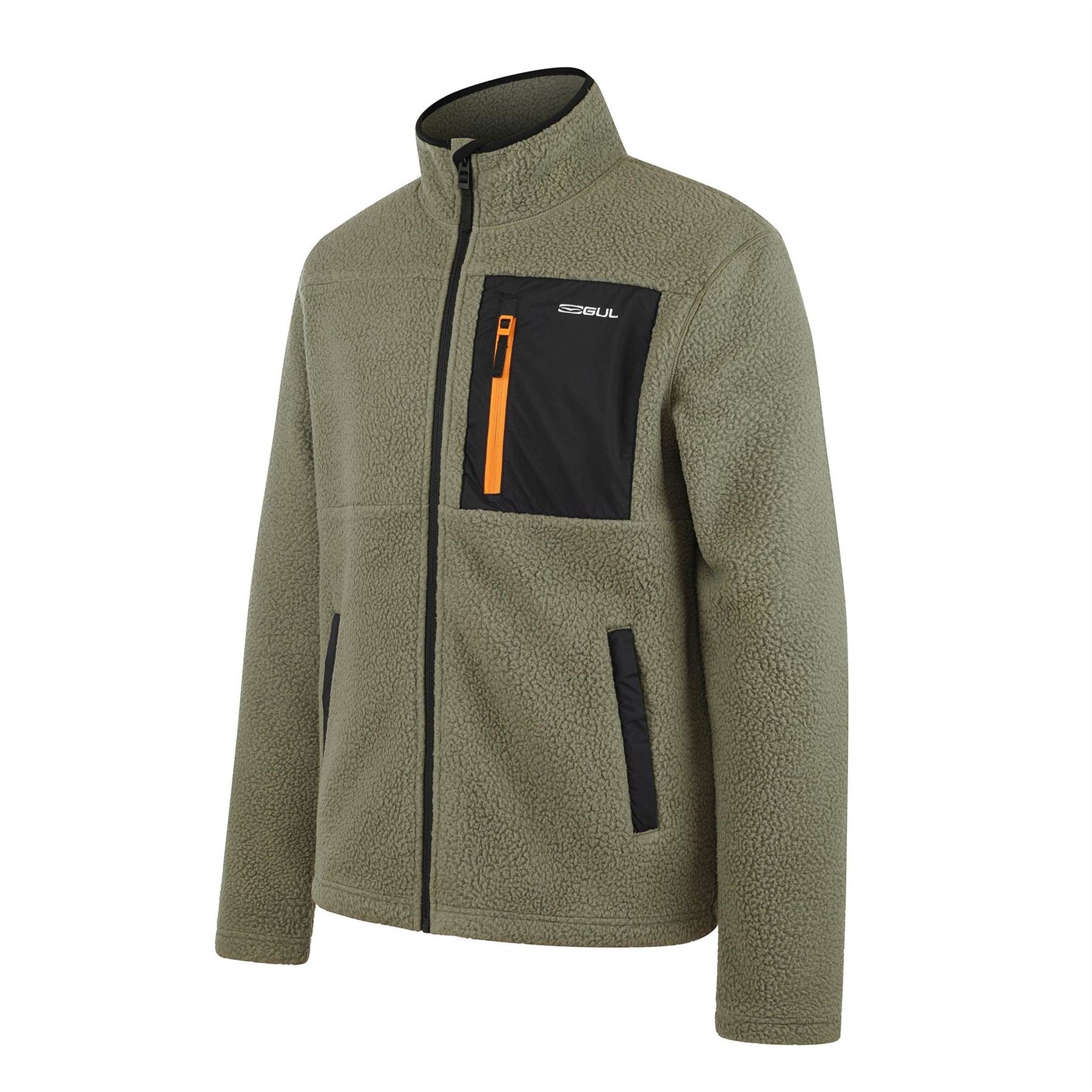 Gul Sherpa Long Sleeve Funnel Neck Zip Pocket Fleece