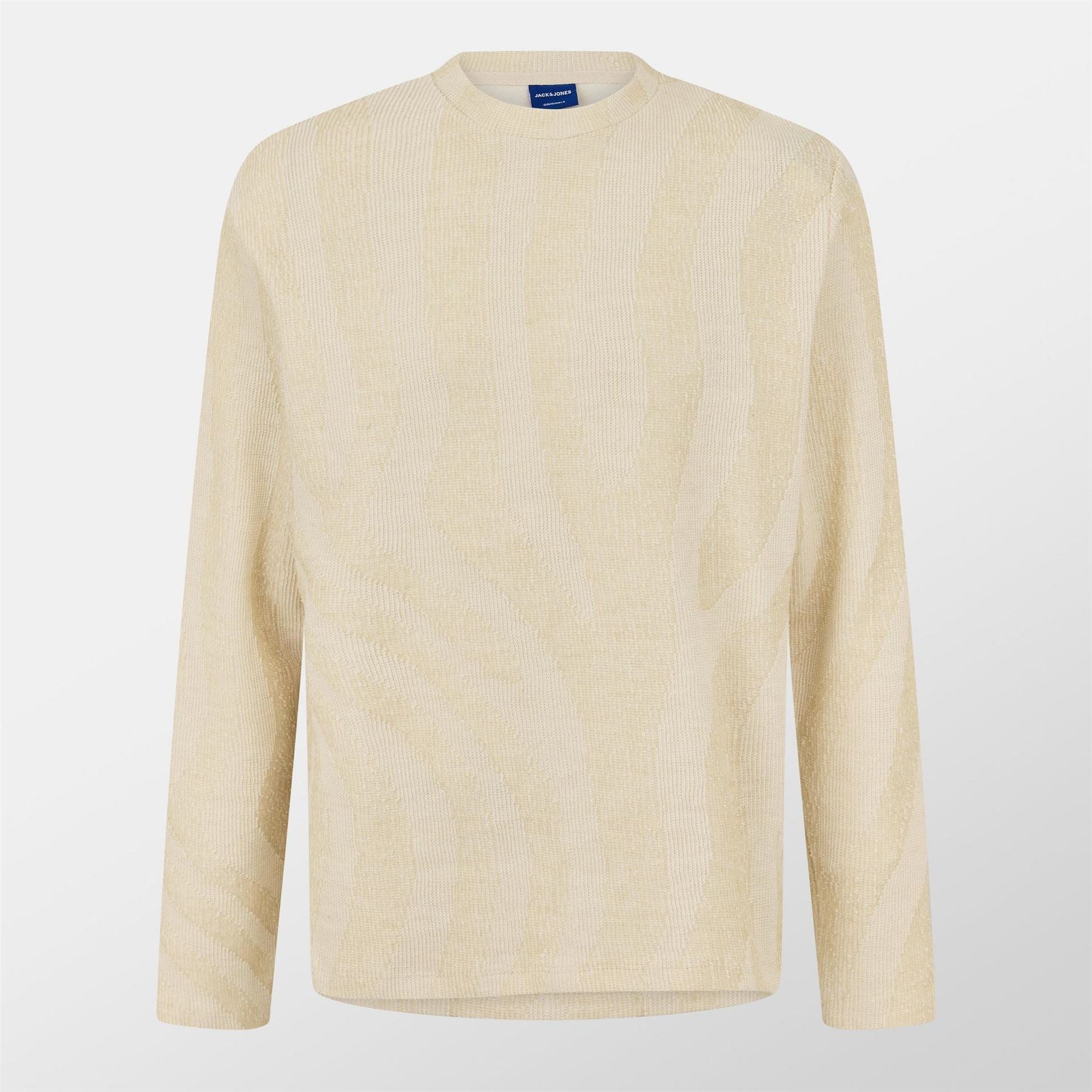 Jack and Jones Pattern Crew Neck Regular Fit Sweater
