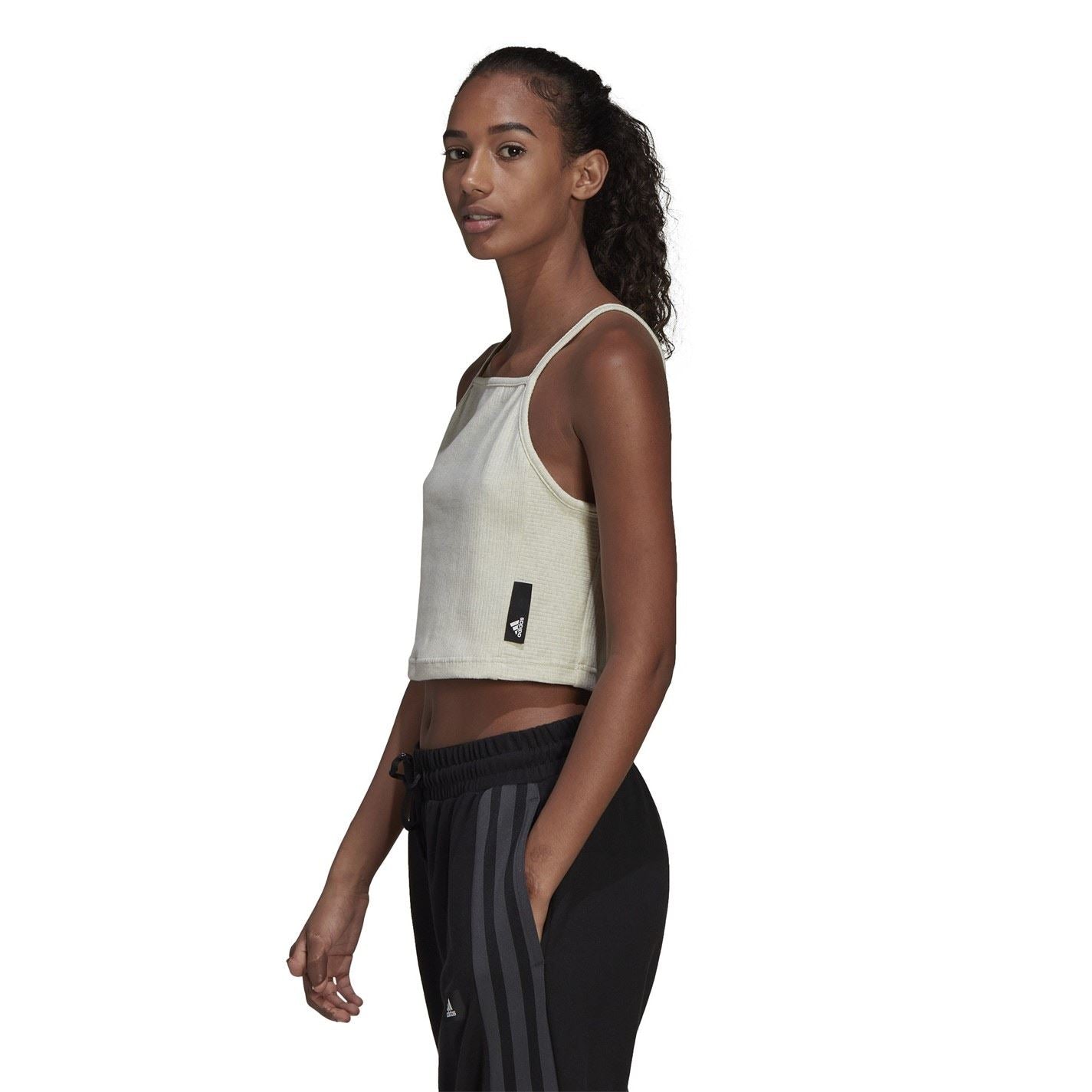 adidas Womens Studio Lounge Rib Tank Top