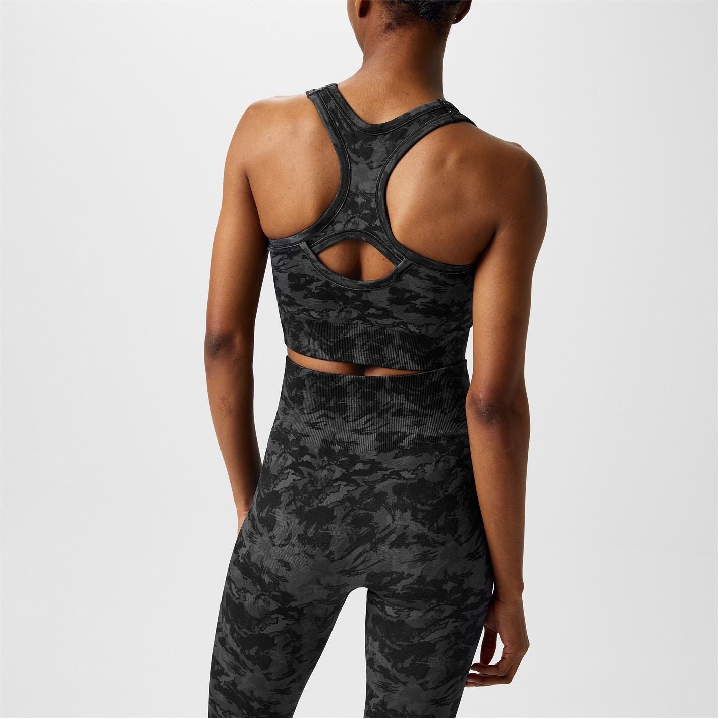 Everlast Womens Camo Racerback Sports Bra