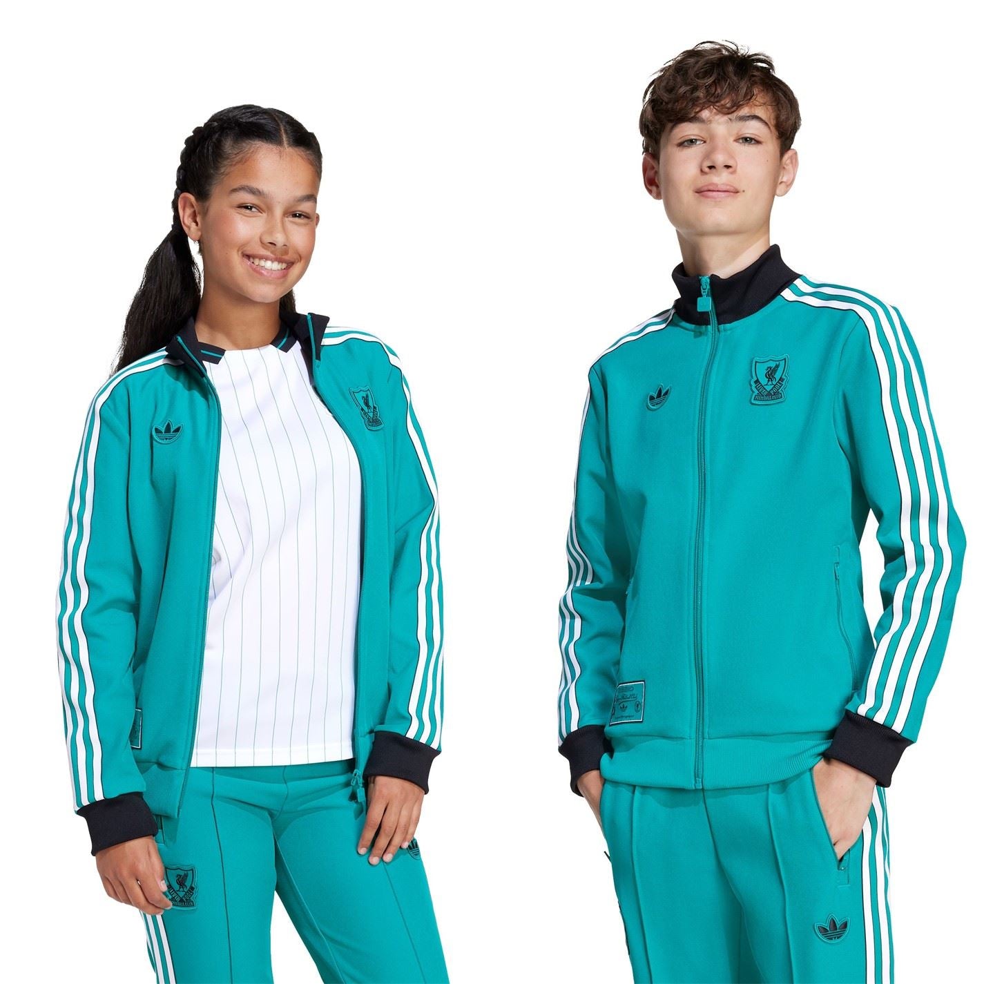 adidas Liverpool Terrace Icons Tracksuit Top Juniors