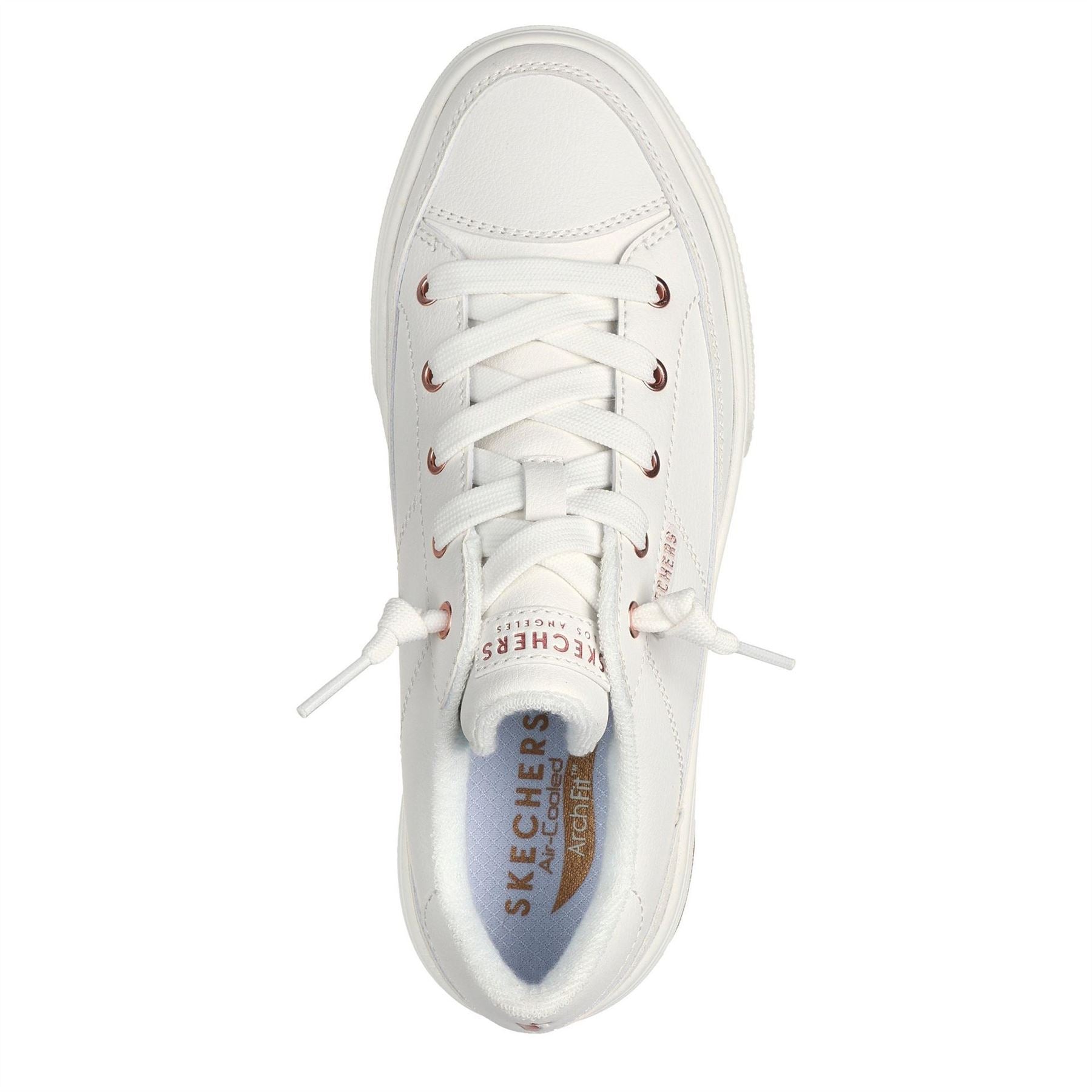 Skechers Womens Arch Fit Arcade   On My Way Low Top Trainers
