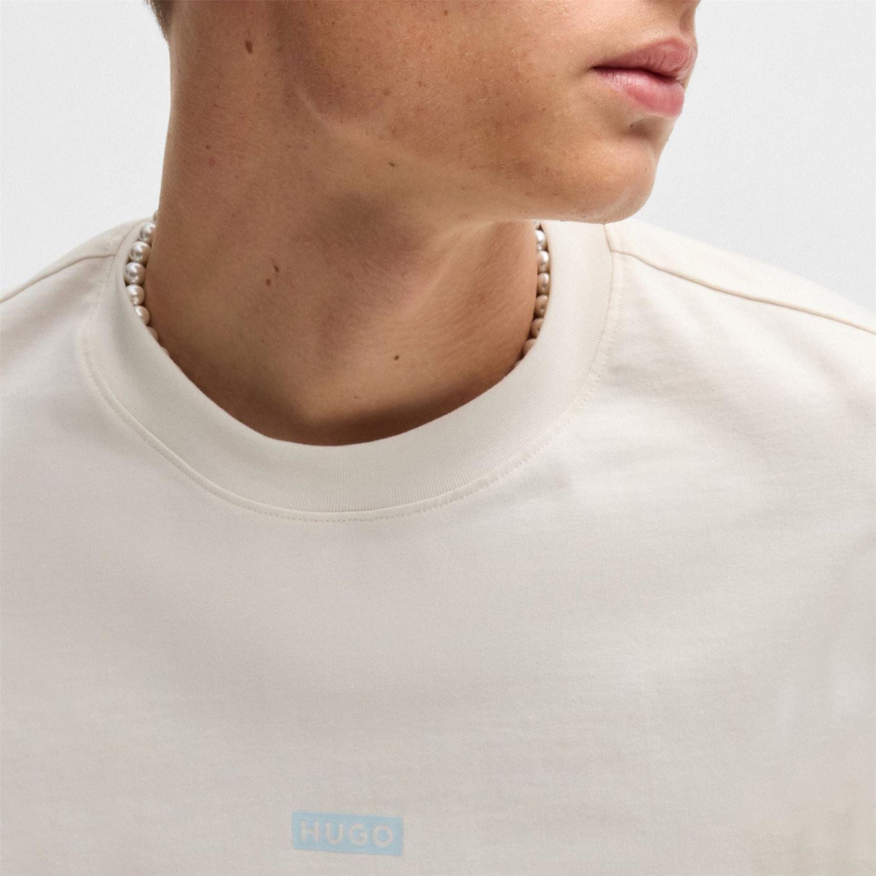 Hugo HUGO Printed Logo Back T Shirt with MCMXCIII text   Regular Fit