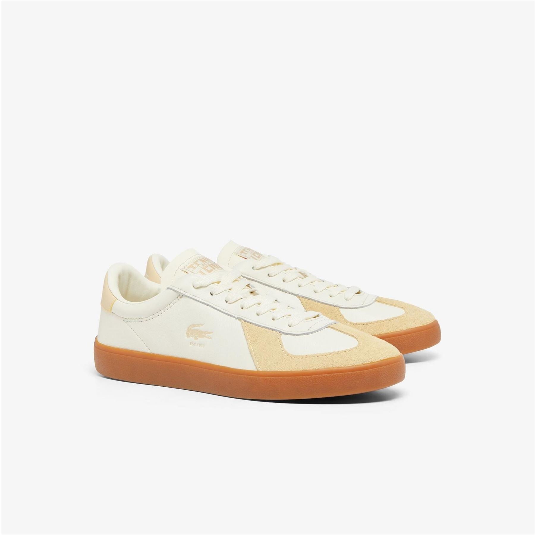 Lacoste Baseshot Pro Low Top Crocodile Print Sneakers