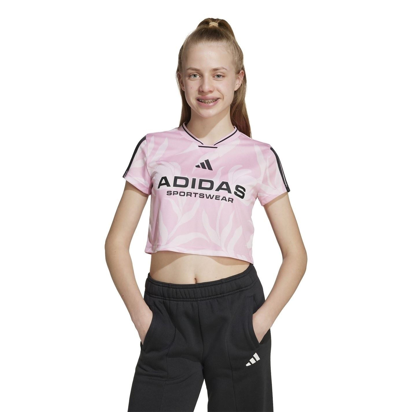 adidas House Of Tiro Colors Of Football Crop T-Shirt Juniors