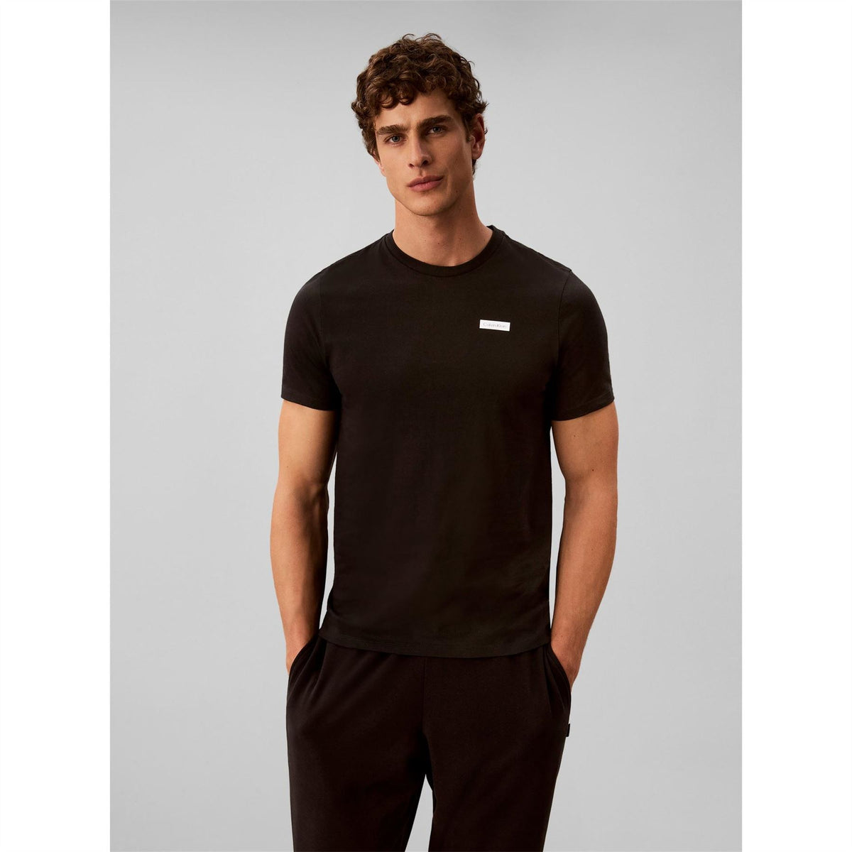 Calvin Klein Short Sleeve Cotton Crew Neck Pyjama Top