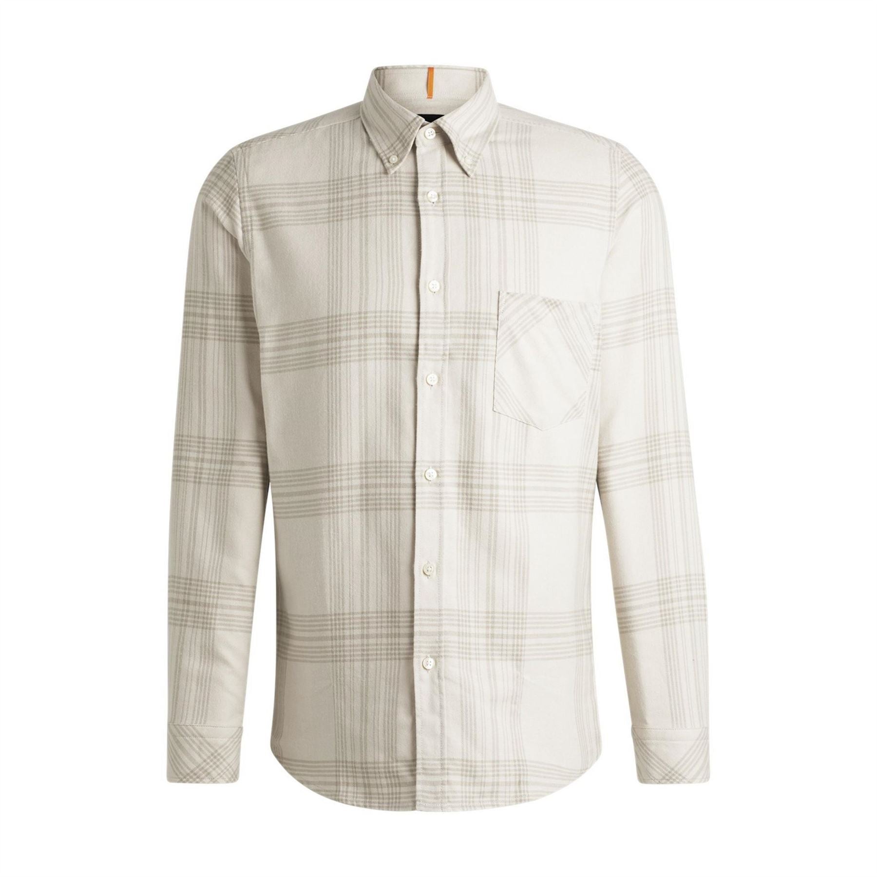 Boss Rickert M Orange Long Sleeve Patterned Shirt