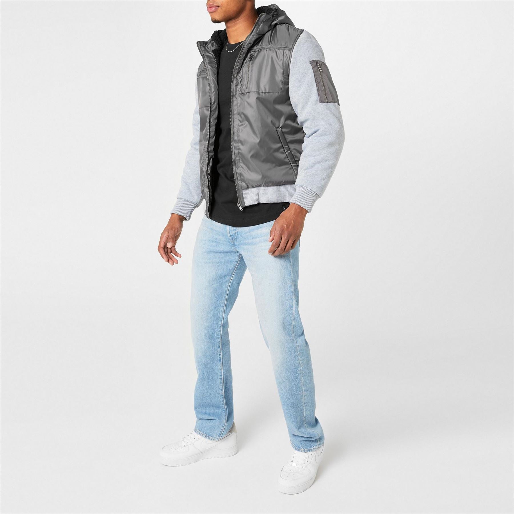 Fabric Fleece Lined Jacket