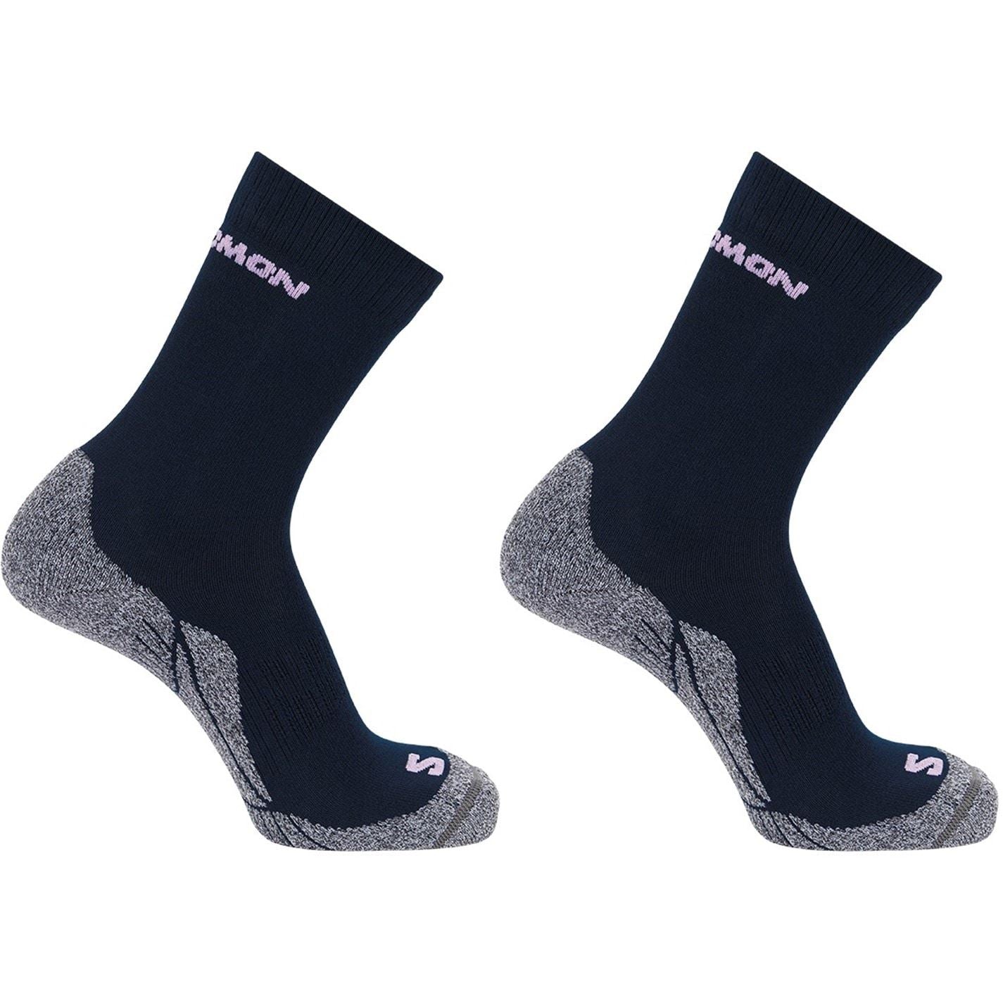 Salomon Womens Midweight Crew 2 Pack Walking Socks